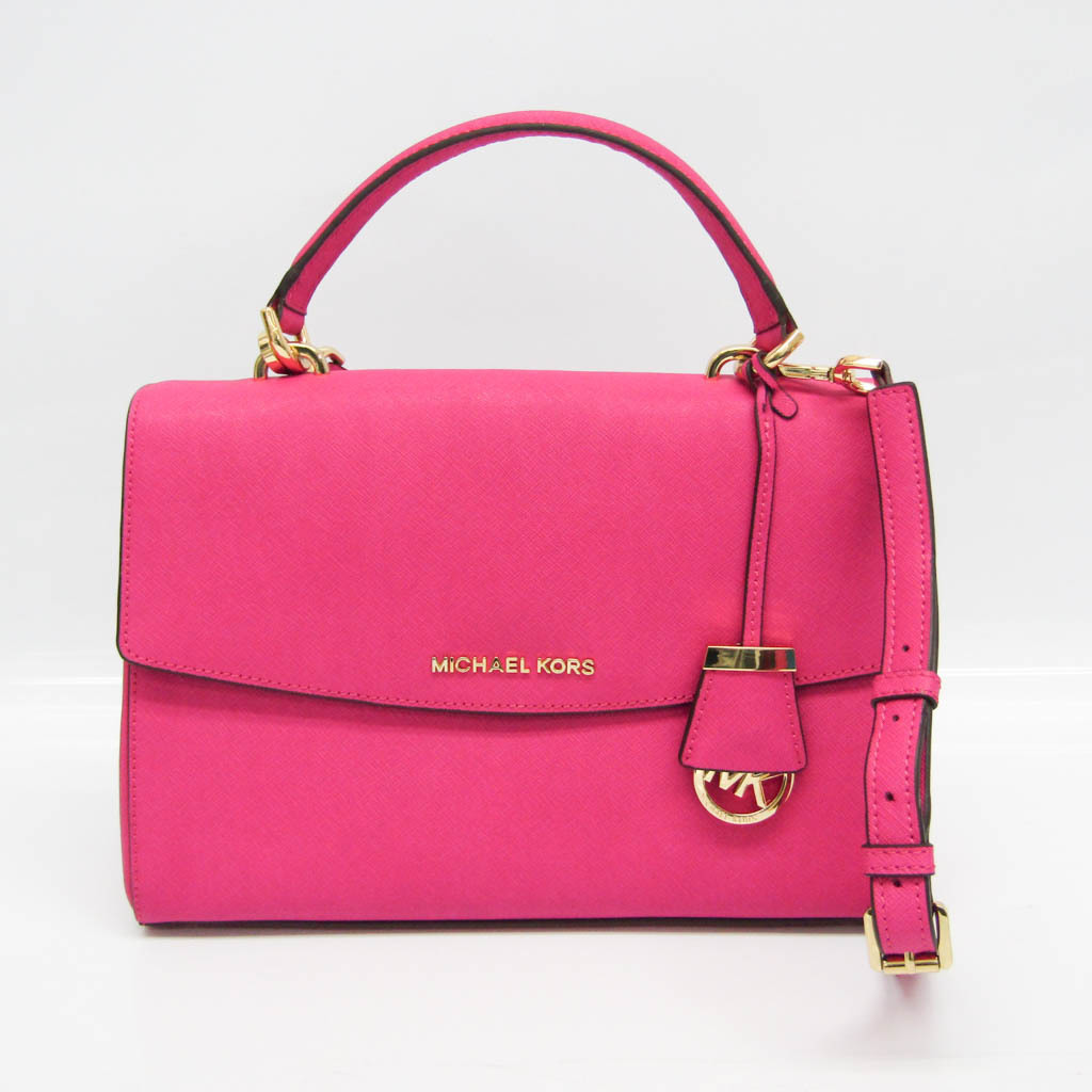 超人気の マイケル コース Michael Kors Ava Medium 30t5gavs3l レディース レザー ハンドバッグ ショルダーバッグ ピンク 中古 代引不可 Azurpiscines68 Fr