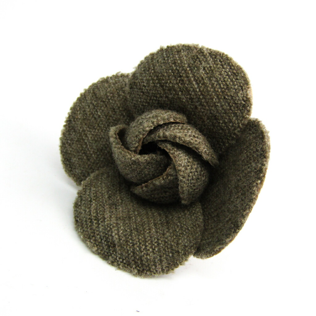 シャネル Chanel カメリア 綿絮 花束 ベージュ 薄墨色 中古 Barlo Com Br