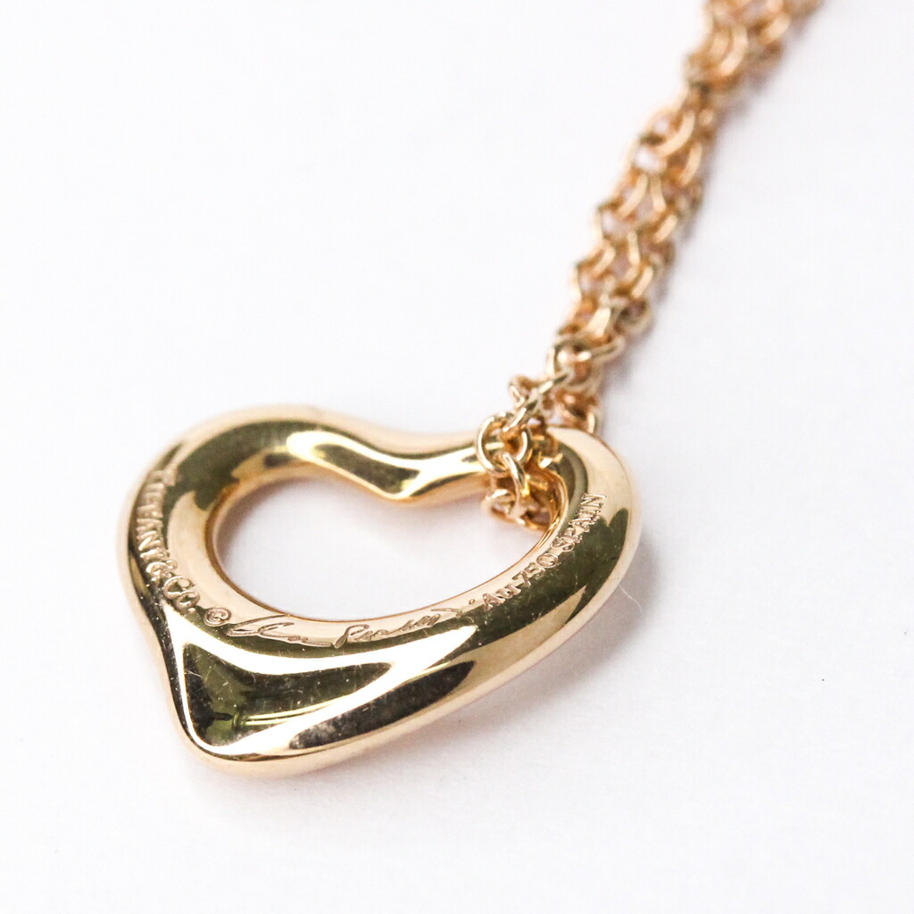 ティファニー Tiffany オープンハート K18 ピンクゴールド ローズゴールド Pg レディース ネックレス ペンダント 磨き仕上げ済み 中古 Butlerchimneys Com