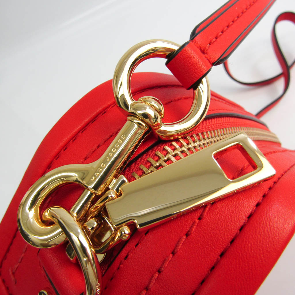 マーク ジェイコブス Marc Jacobs The Mini Squeeze M レディース レザー ショルダーバッグ オレンジレッド 中古 septicin Com