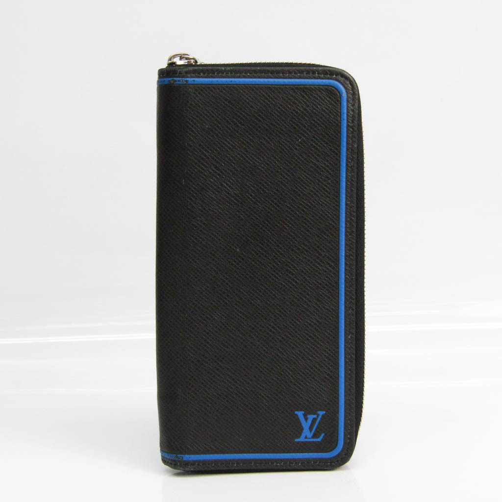 ルイ ヴィトン Louis Vuitton タイガ ジッピーウォレット ヴェルティカル M メンズ タイガ 長財布 二つ折り ブルー ノワール 中古 Andapt Com
