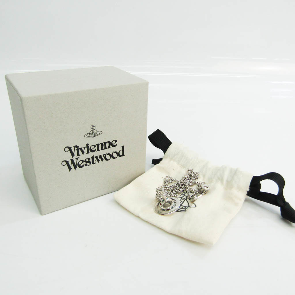 ヴィヴィアン ウエストウッド Vivienne Westwood メタル ラインストーン レディース ペンダントネックレス クリア グリーン レッド シルバー ミニオーブ 中古 Rvcconst Com