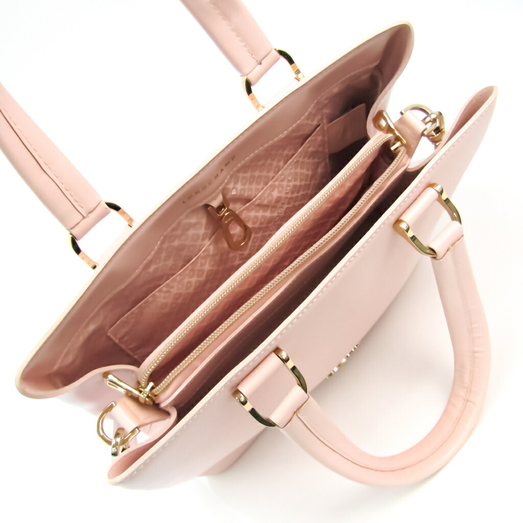 ロンシャン Longchamp Honore 404 1099 1 C59 レディース なめし革 ハンドバッグ ショルダーバッグ ライトフィールダーロゼ 中古 Muebleshabana Com