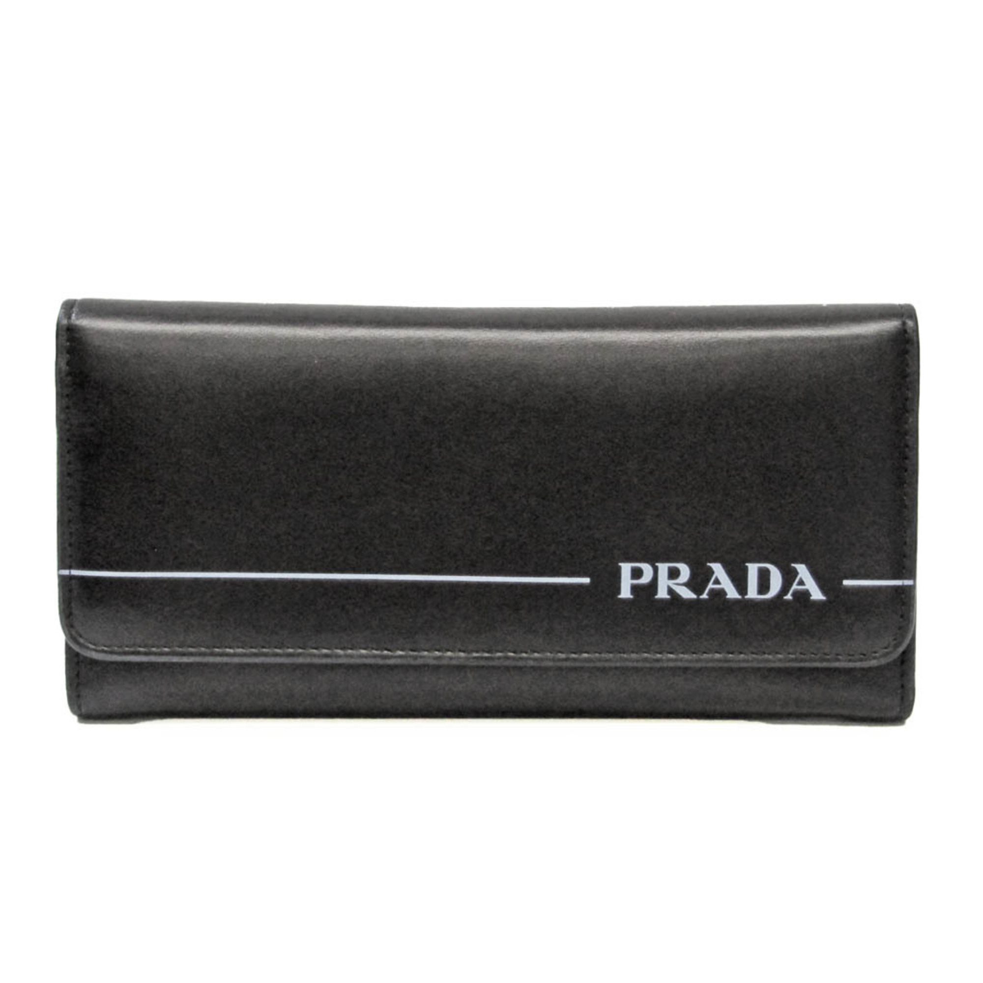 美品✨プラダ ロゴプレート 長財布 二つ折り ナイロン レザー M608　黒 楽天市場】プラダ PRADA 長財布 M608 ナイロン レザー ネイビー