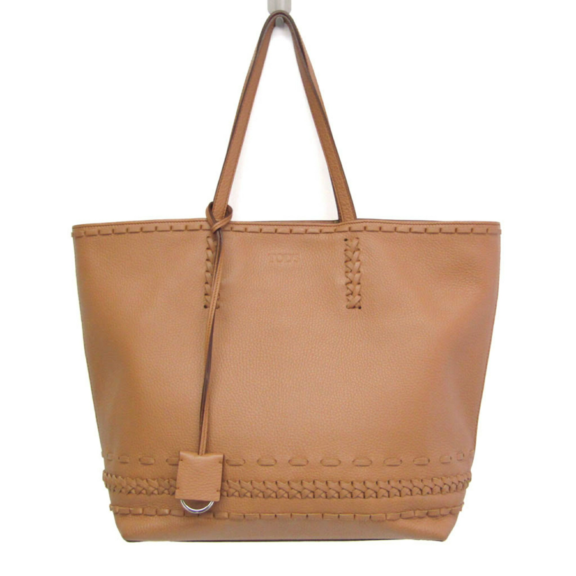 【超美品‼️】TOD'S トッズ　ベージュ レザー ハンドバッグ XBWCRNK0200UCTC803-01.jpg