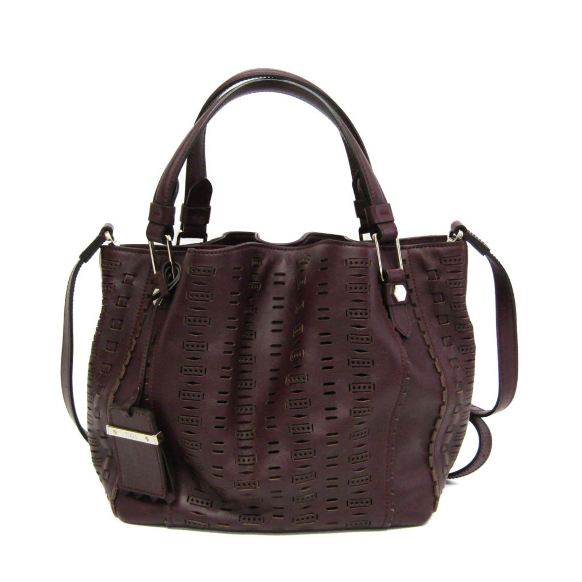 [TOD'S] レザー バッグ ☆関税込☆ Woman ブラック トッズ レザー バッグ マイクロ