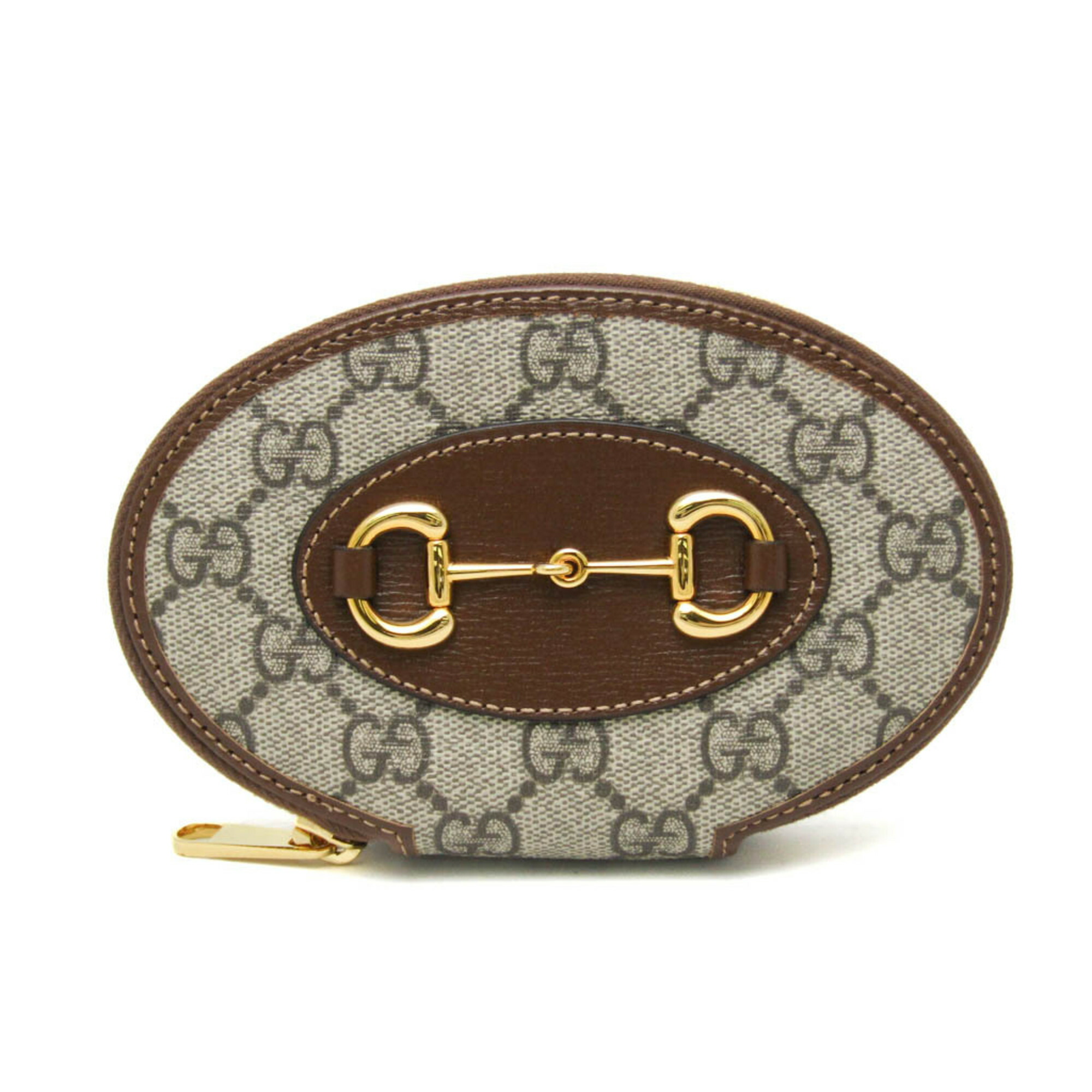 極美品✨GUCCI グッチ レザー コインケース 丸型 ダークブラウン 極美品✨GUCCI グッチ レザー コインケース 丸型 ダークブラウン