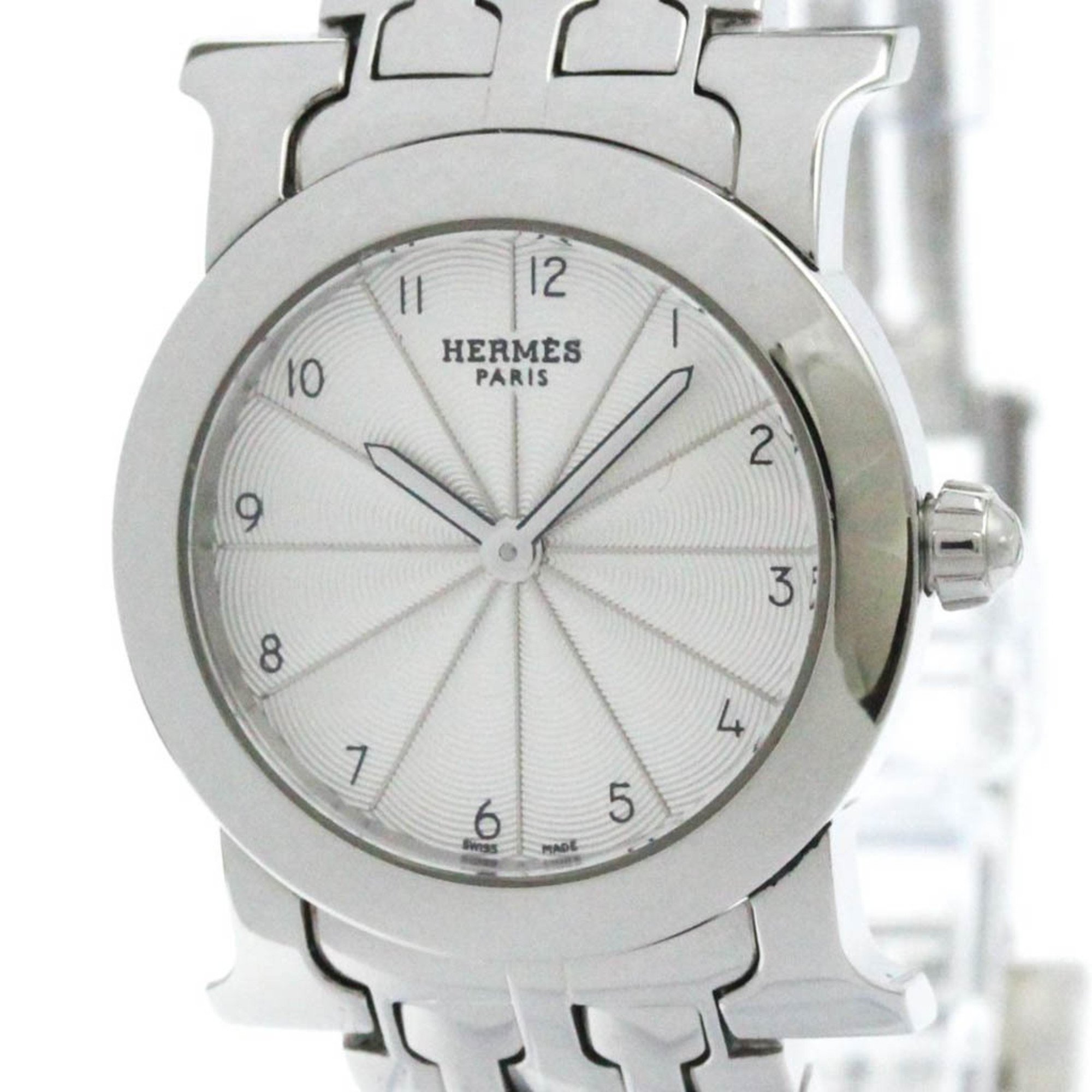 楽天市場】【HERMES】エルメス Hウォッチ ロンド デイト HR1.710