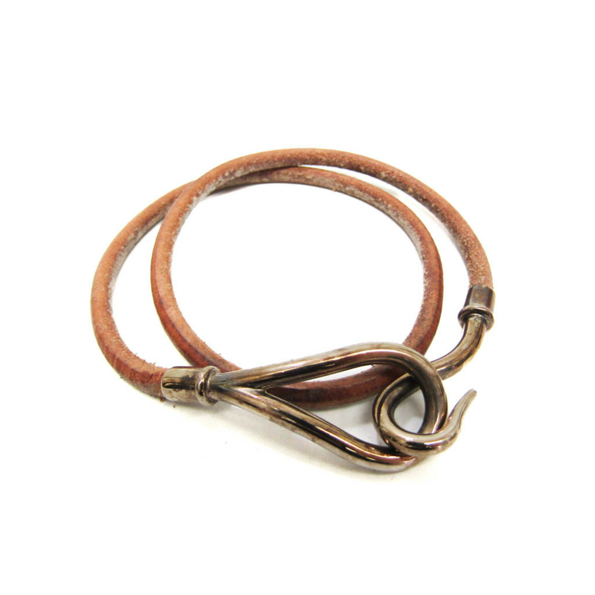 美品　HERMES  2連ブレスレット　ダークブラウン＆ゴールド金具 ittdtv4331zi-1.jpg