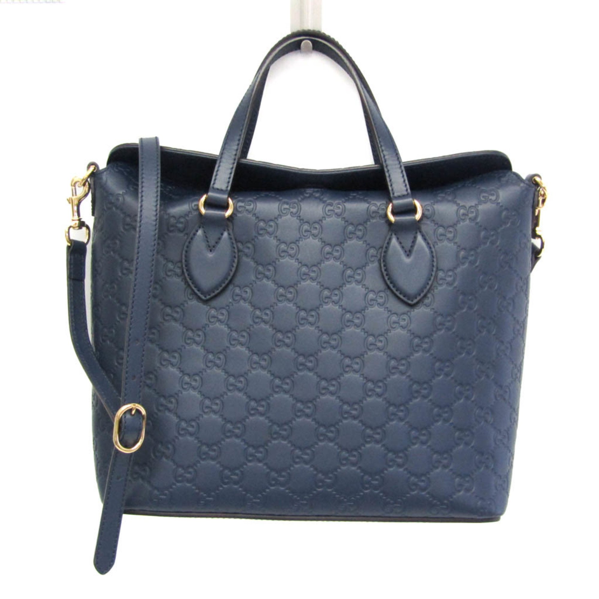 グッチ(Gucci) グッチッシマ 428226 レディース レザー ハンドバッグ,ショルダーバッグ ブルー【中古】|eLady