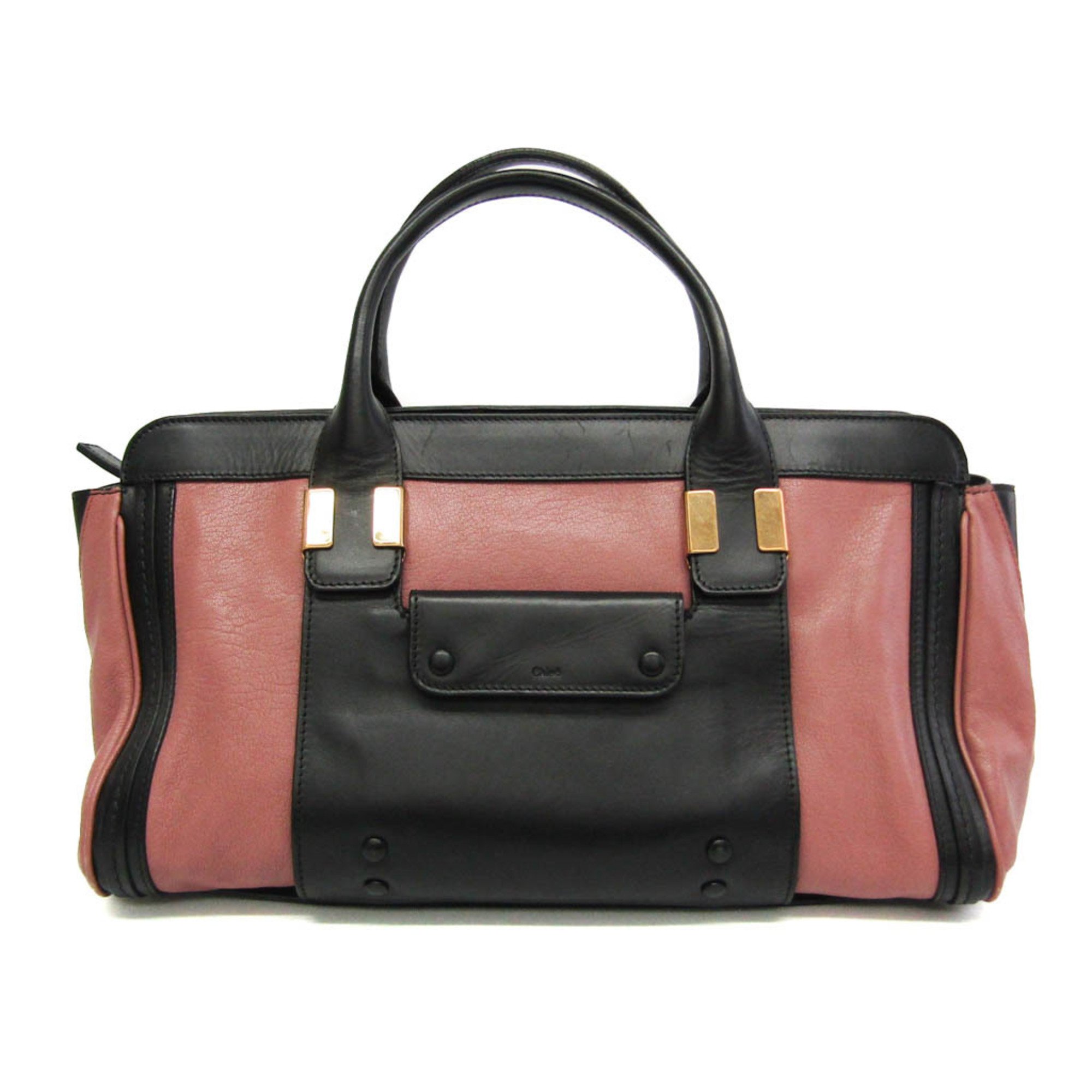 Chloe アリス ハンドバッグ Chloe Alice large bag アリス / クロエ カーフ 牛革 バイカラー
