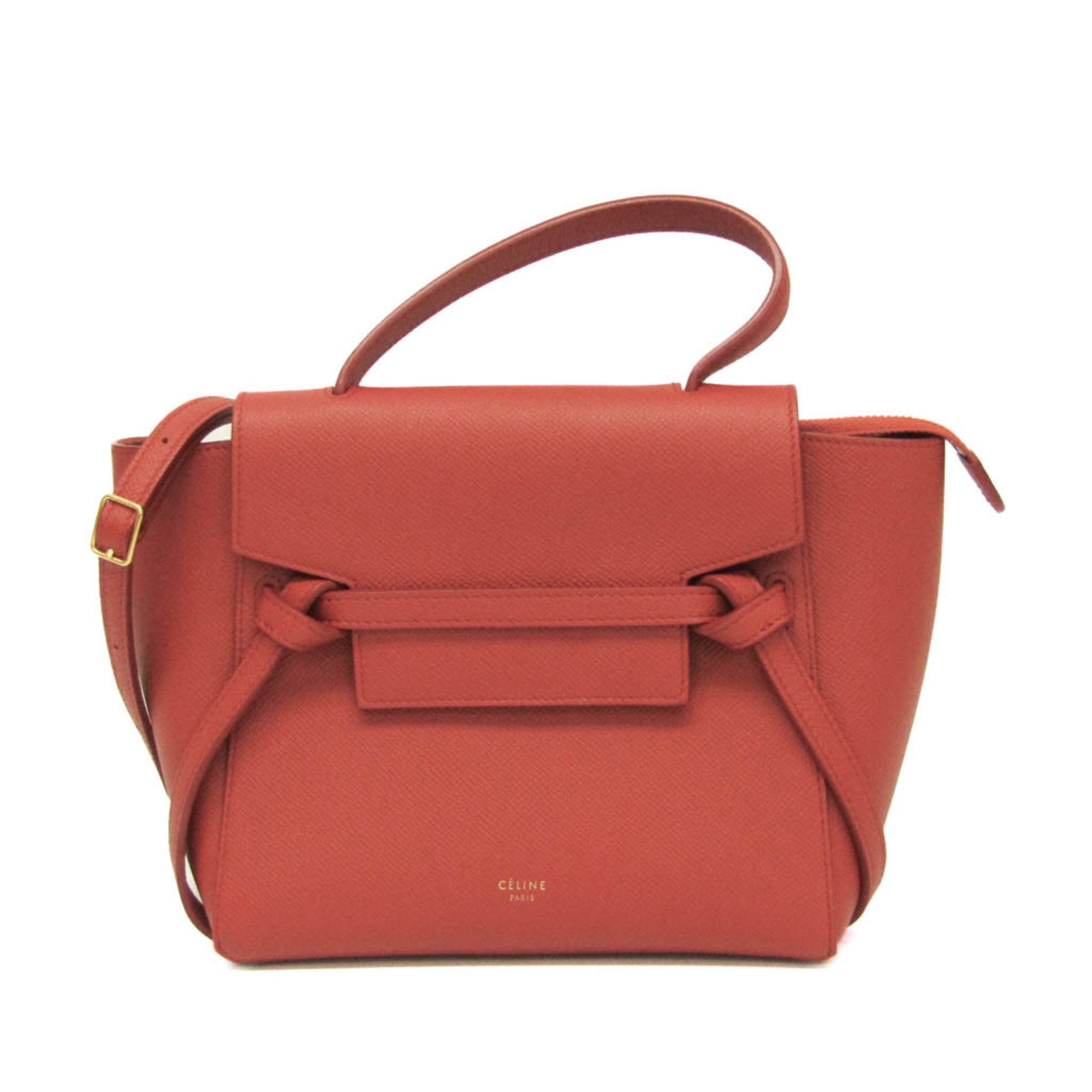 CELINE Beltbag カーフスキン 2ウェイバッグ【ランクB】 CELINE セリーヌ ハンドバッグ ショルダーバッグ 2wayバッグ