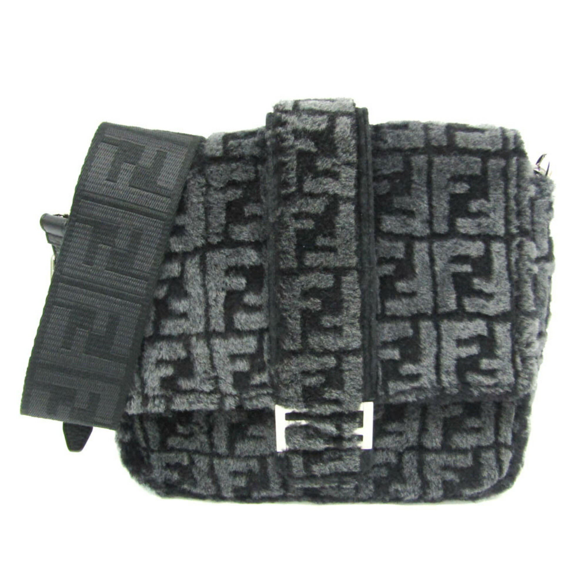 フェンディ(Fendi) バゲット 伝達人 並み並み 7VA537 レディース なめし革 ショルダーバッグ 黒いこと【中古】