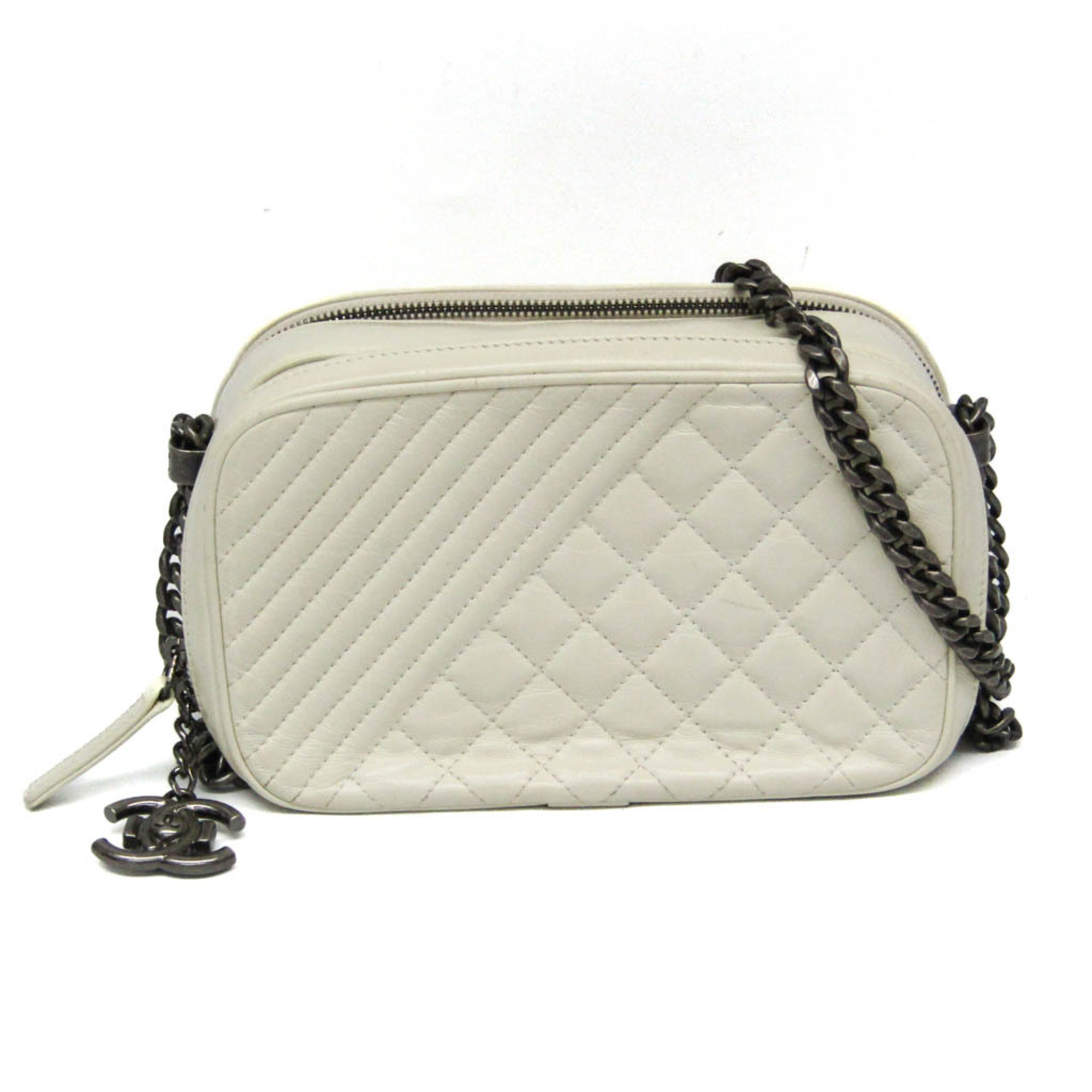 シャネル(Chanel) 男の子・シャネル 写真機御徒面子 A92656 レディース なめし革 ショルダーバッグ 皮膚軟化剤【中古】