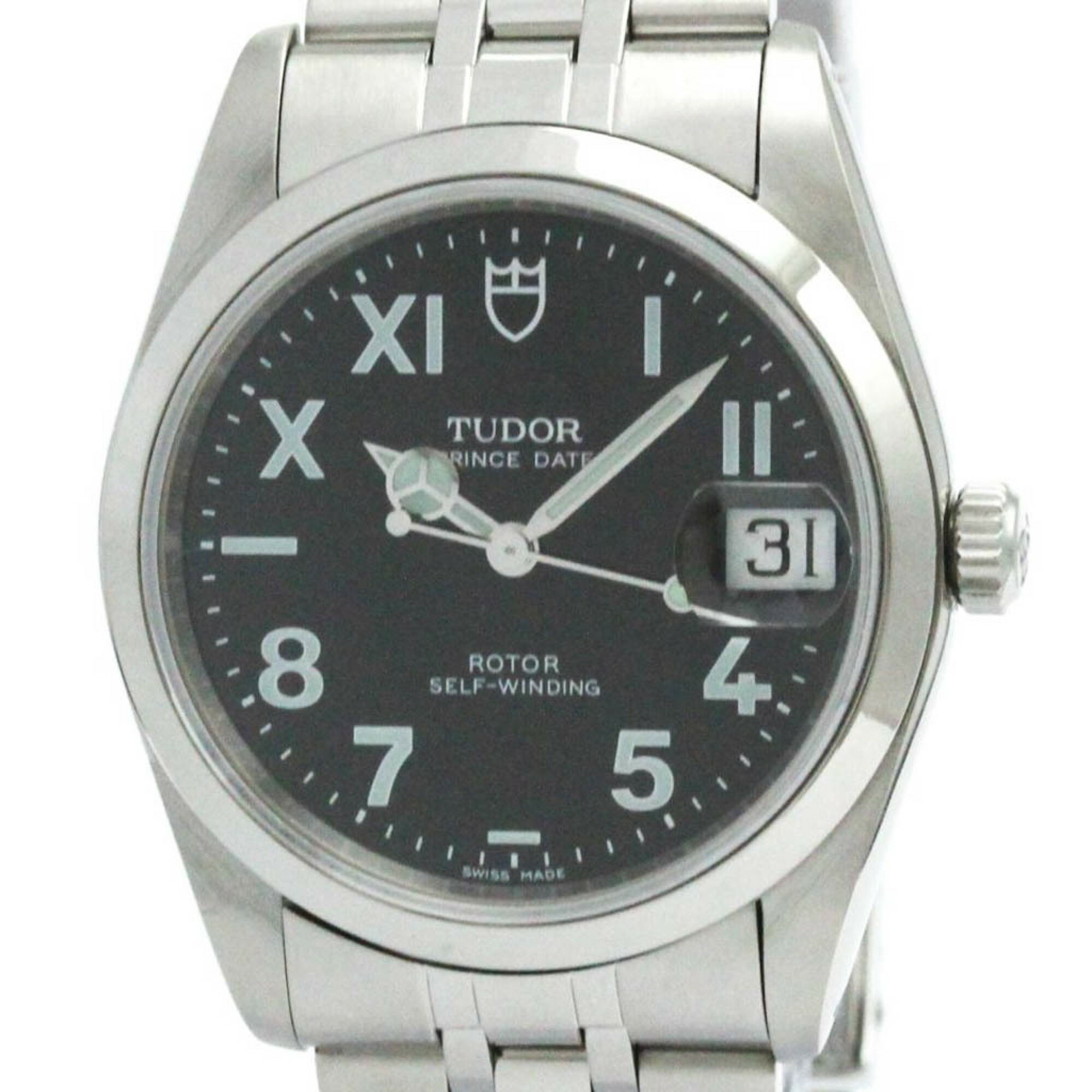チュードル (TUDOR) プリンス オイスター デイト ユニークダイヤル ステンレススチール 自動巻き メンズ 時計 74000N (外装仕上げ済み)【中古】