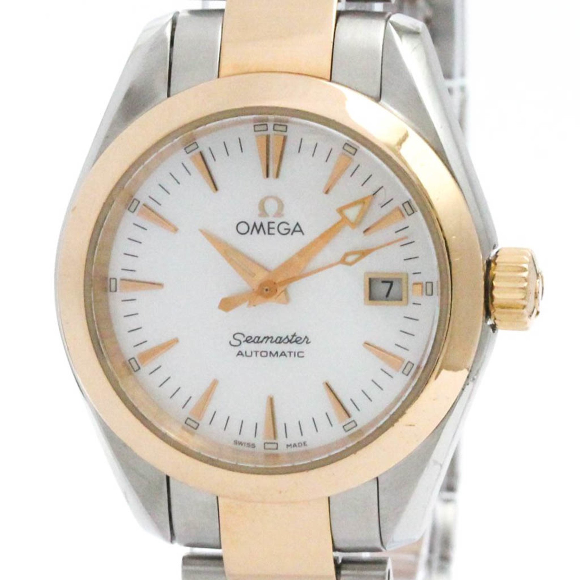 楽天市場】OMEGA オメガ シーマスター アクアテラ シェル文字盤