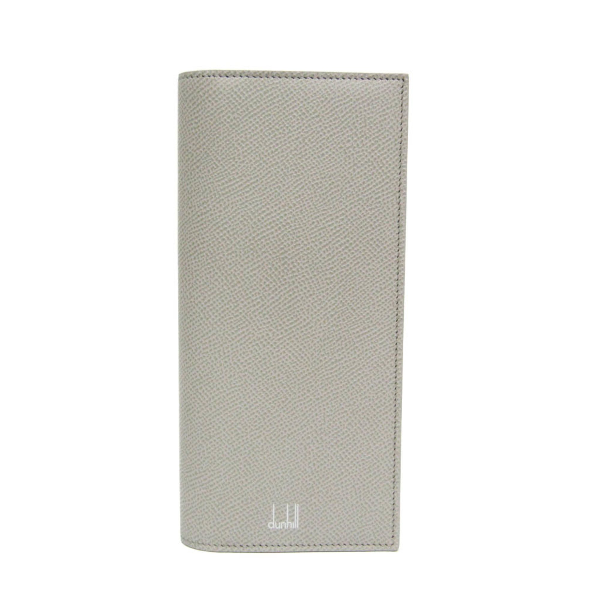 ダンヒル(Dunhill) カドガン 18F2100 メンズ レザー 長財布（二つ折り） ライトグレー【中古】｜eLady