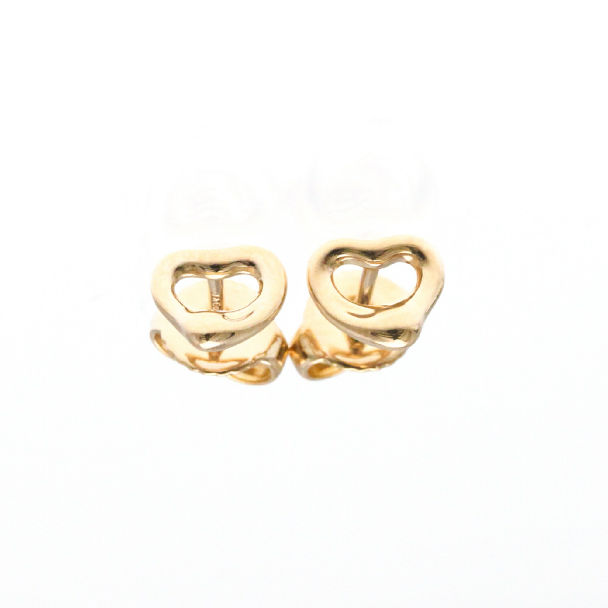 美品♡TIFFANY♡ティファニー♡人気のローズゴールド♡オープンハートピアス TIFFANY＆CO ティファニー オープンハート ピアス K18 ピンク