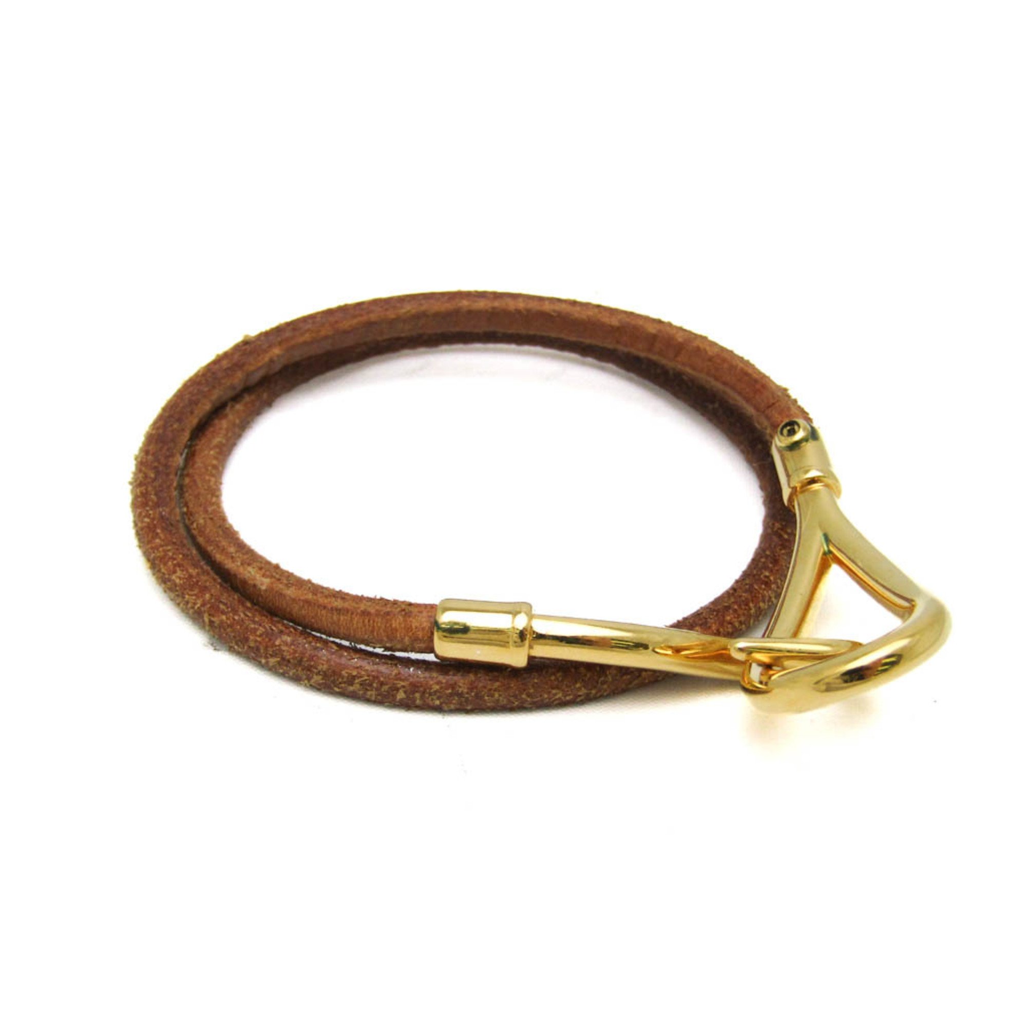 【未使用級】HERMES エルメス 編み込み ジャンボチョーカー ブラウン HERMES - エルメス チョーカー ジャンボ チョーカー ブラウンの