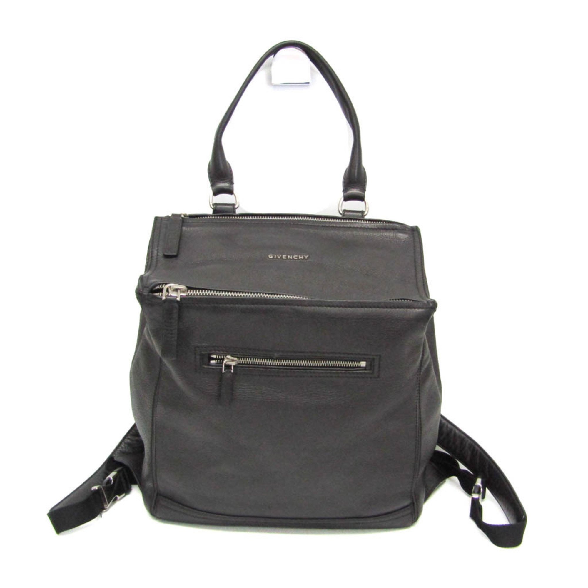 ジバンシィ(Givenchy) パンドラ メンズ,レディース レザー リュックサック ブラック【中古】