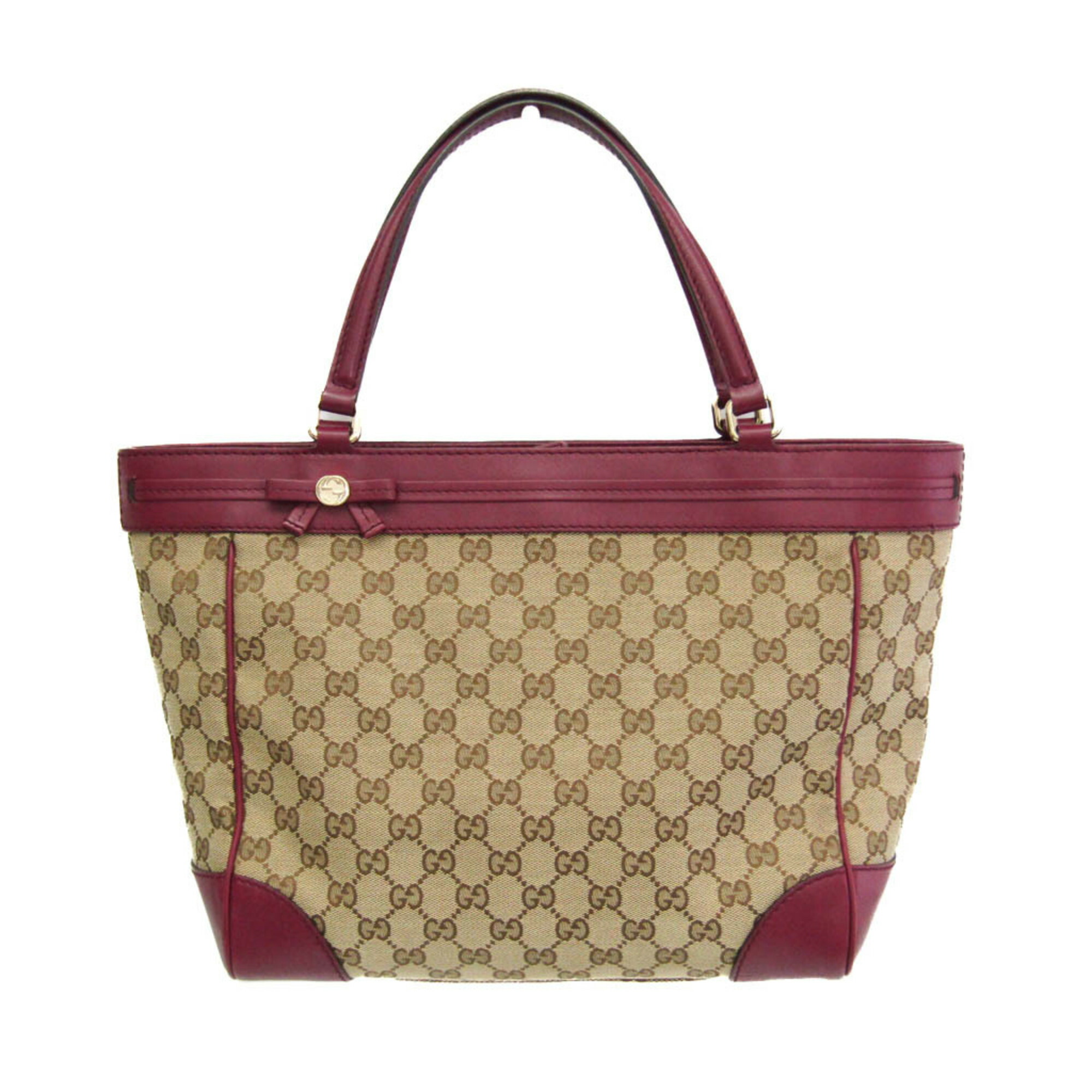 GUCCI グッチ GGキャンバス プリンシー リボン トートバッグ GUCCI(グッチ) GGキャンバス プリンシーライン リボン トート