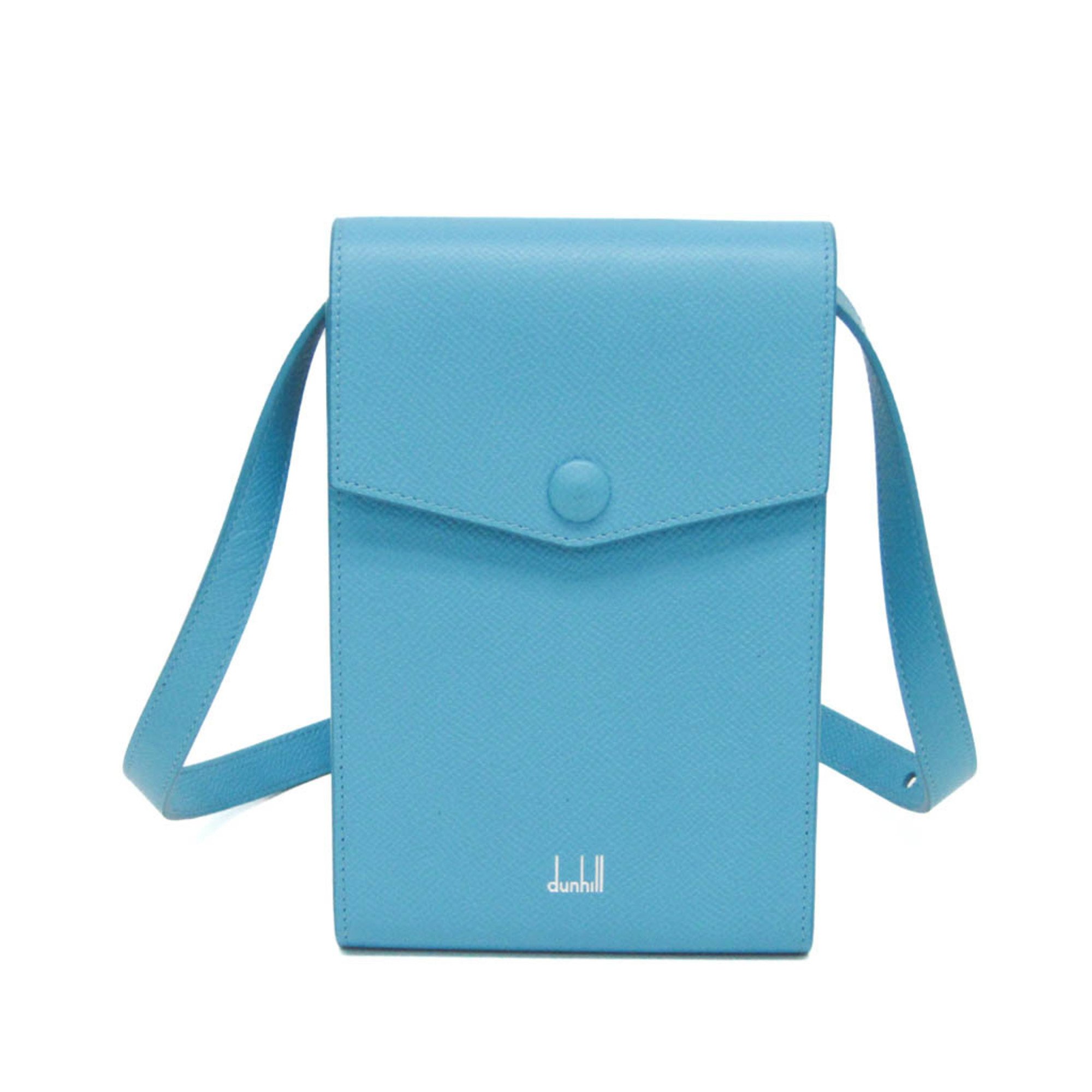 ダンヒル(Dunhill) カドガン レディース レザー ショルダーバッグ ブルー【中古】
