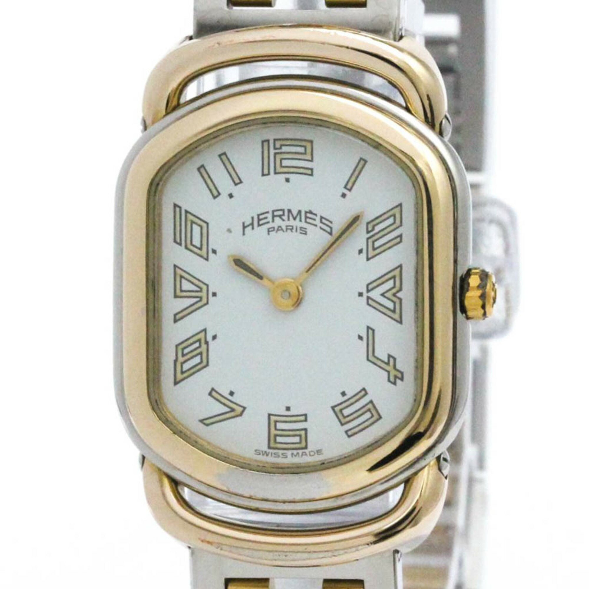 楽天市場】HERMES エルメス ラリー アイボリー文字盤 レディース