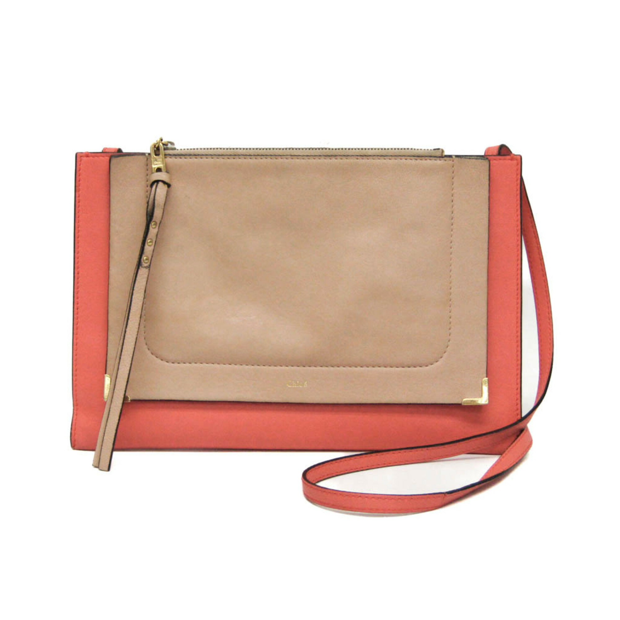 極美品　Chloé パラティ　ショルダーバッグ ピンクベージュ 極美品 Chloé パラティ ショルダーバッグ ピンクベージュ