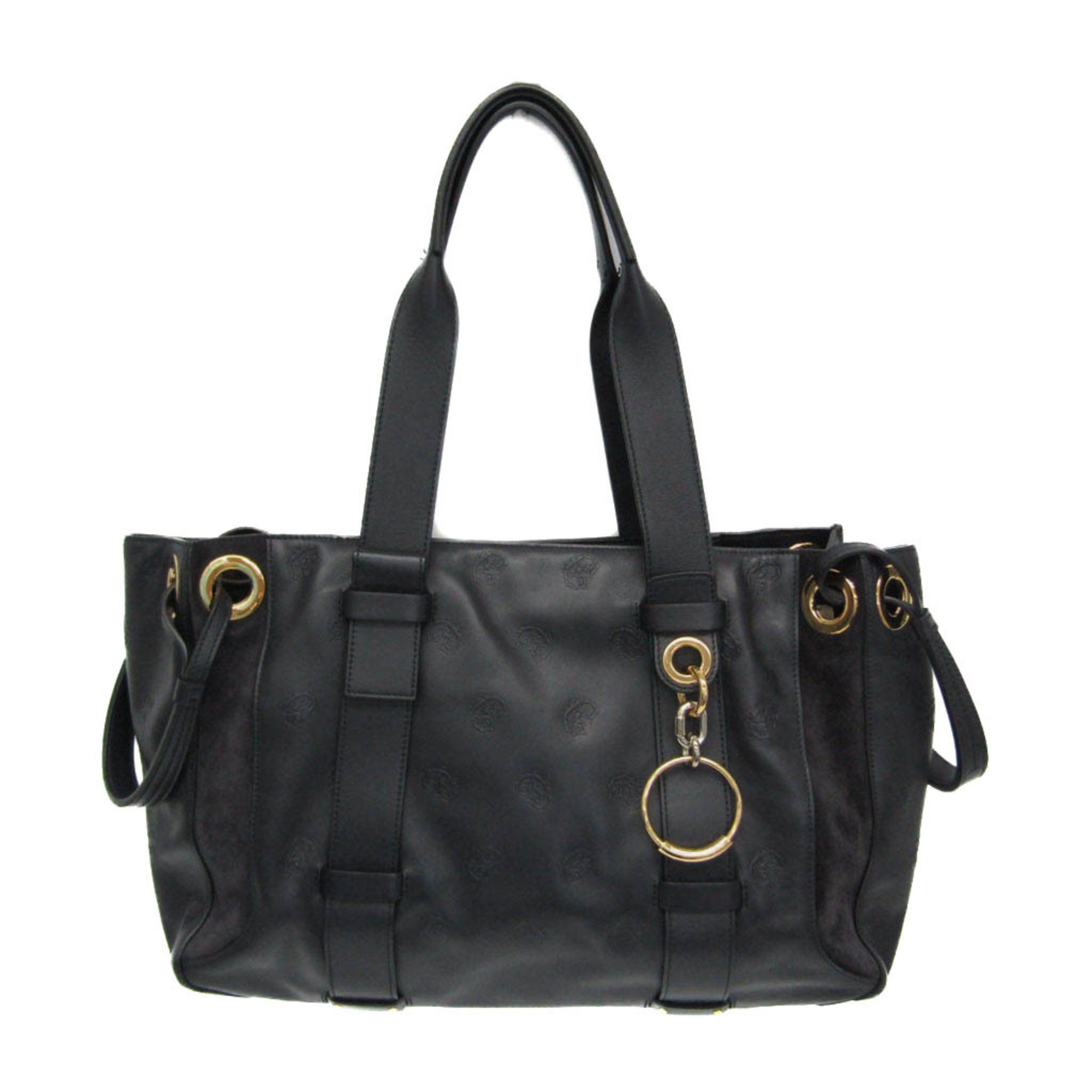 美品 Chloe ハーレー Chloe クロエ ハーレー ロゴ ショルダーバッグ キャンバス