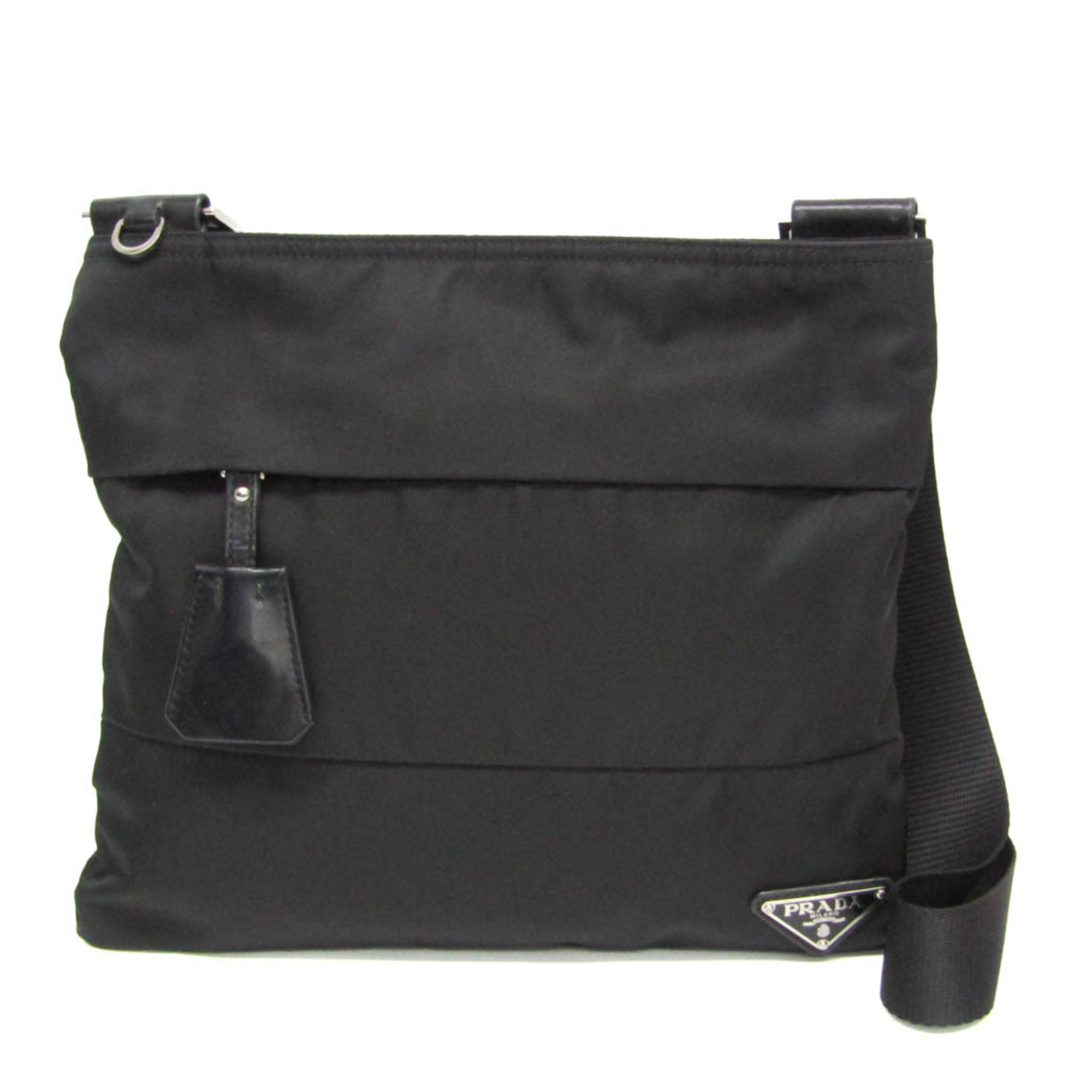 プラダ(Prada) テスート TESSUTO BT0741 レディース ナイロン ショルダーバッグ ブラック【中古】