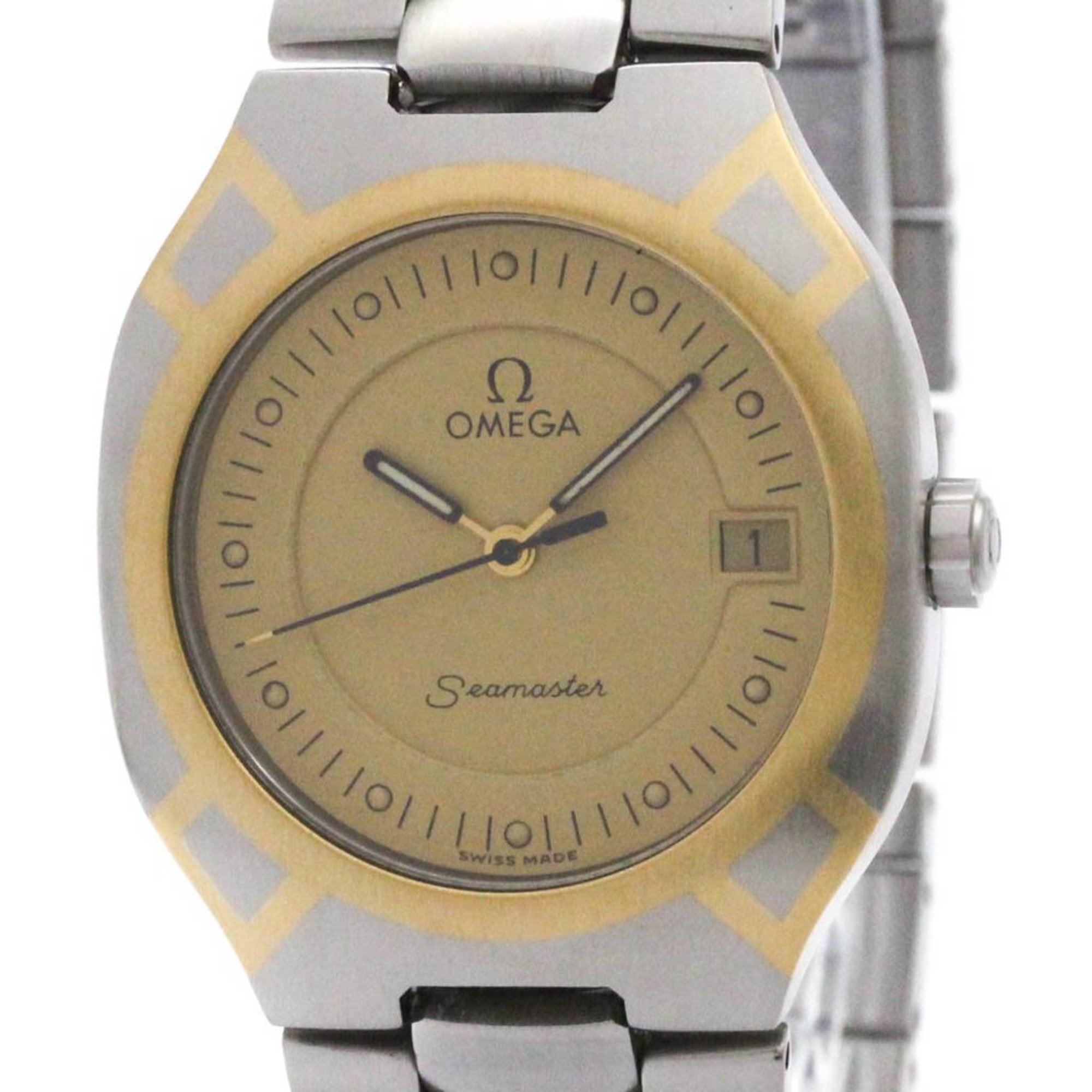 美品レア オメガ シーマスター ポラリス K18コンビ SEAMASTER 希少 楽天市場】OMEGA オメガ シーマスター ポラリス デイト SS/K18YG