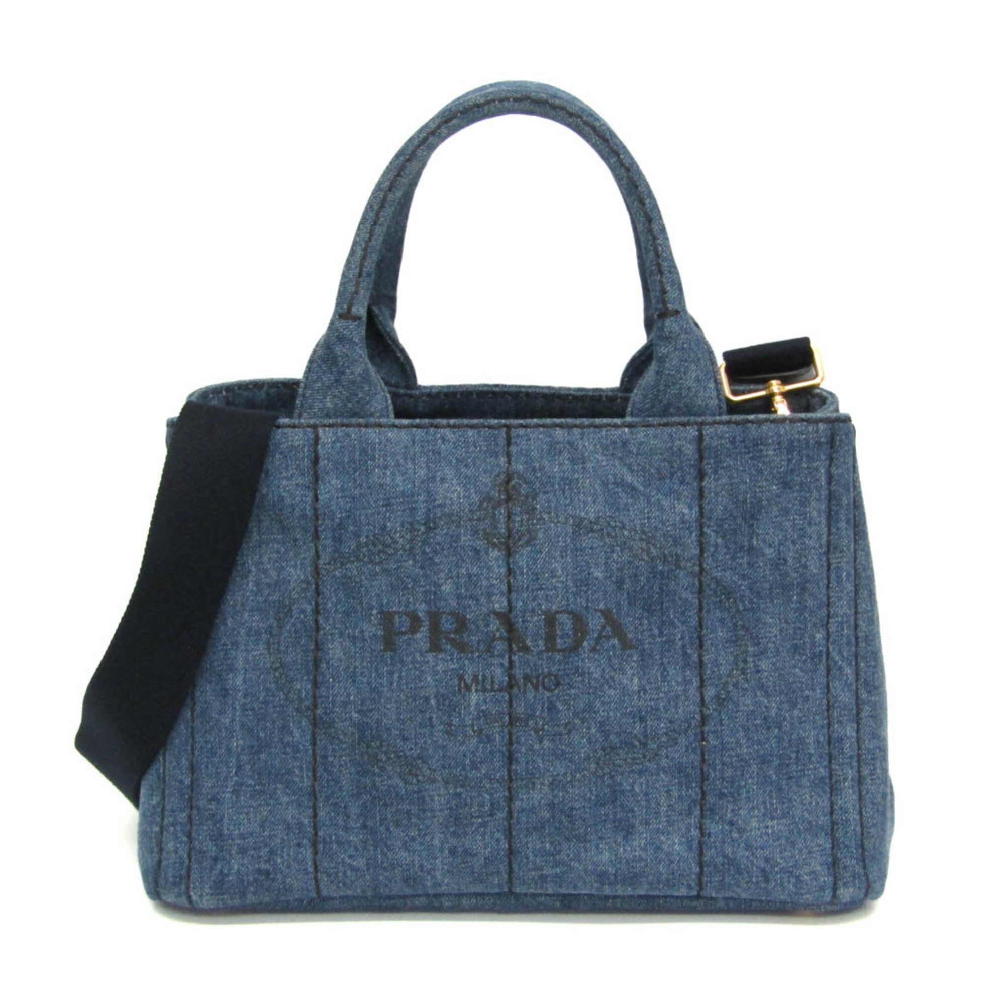 ♡最終お値下げ♡PRADAカナパS・ハンドバッグ ネイビー PRADA プラダ カナパ ネイビーブラック Sサイズ ハンドバッグ