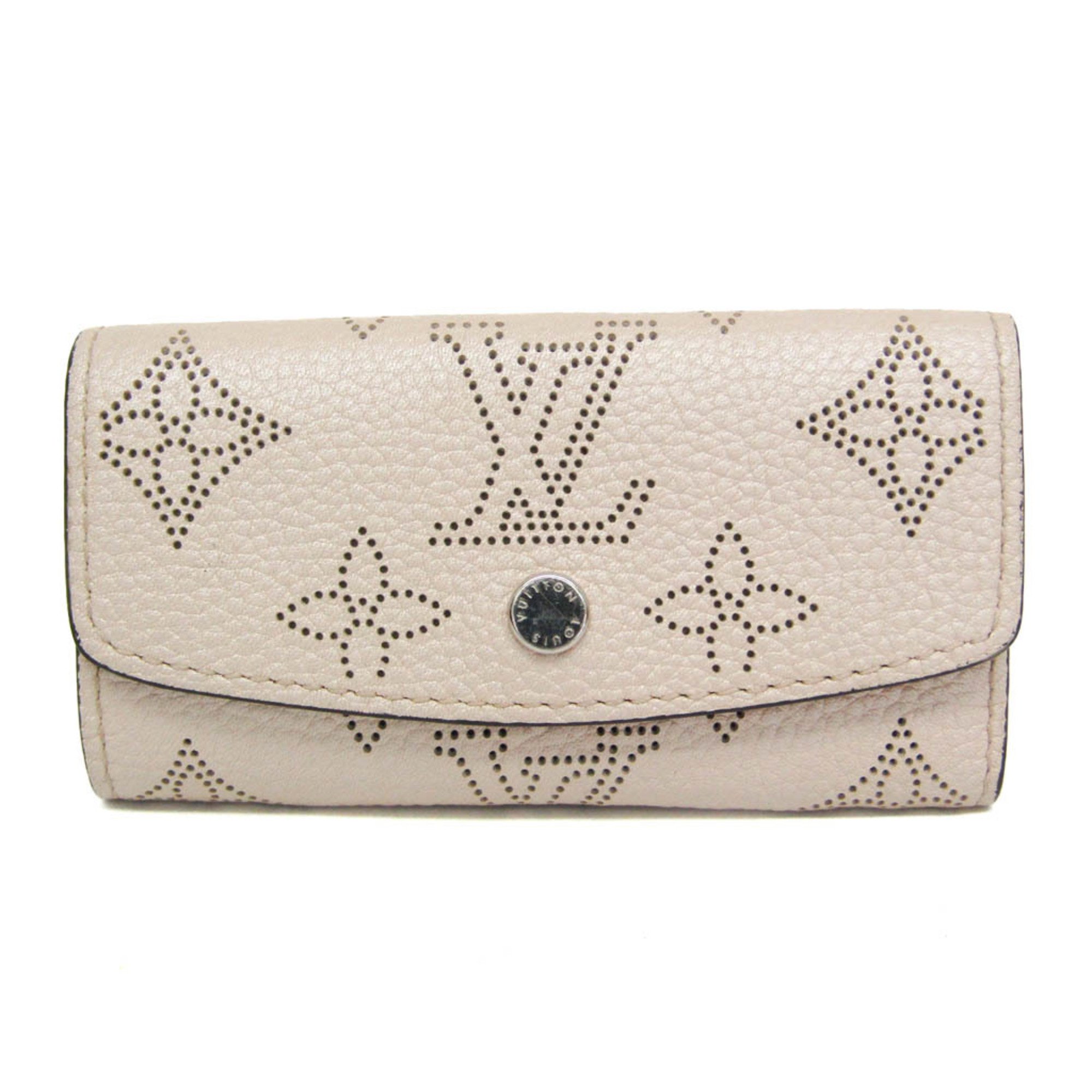ルイ・ヴィトン(Louis Vuitton) マヒナ ミュルティクレ4 M80990 メンズ,レディース レザー キーケース ピンクベージュ【中古】|eLady