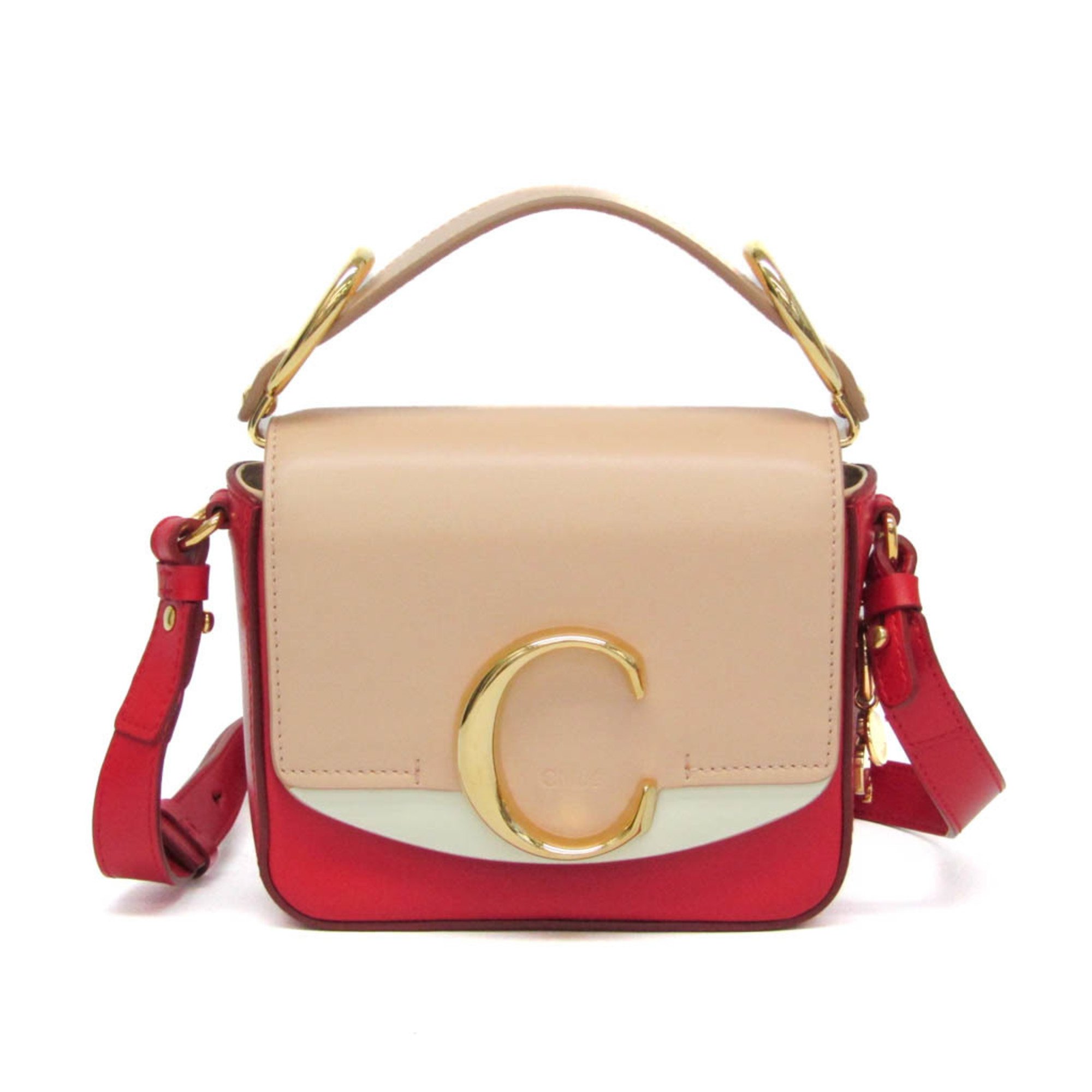 Chloe クロエ LILY 2way ショルダーバッグ リボン ゴールド金具 レザー