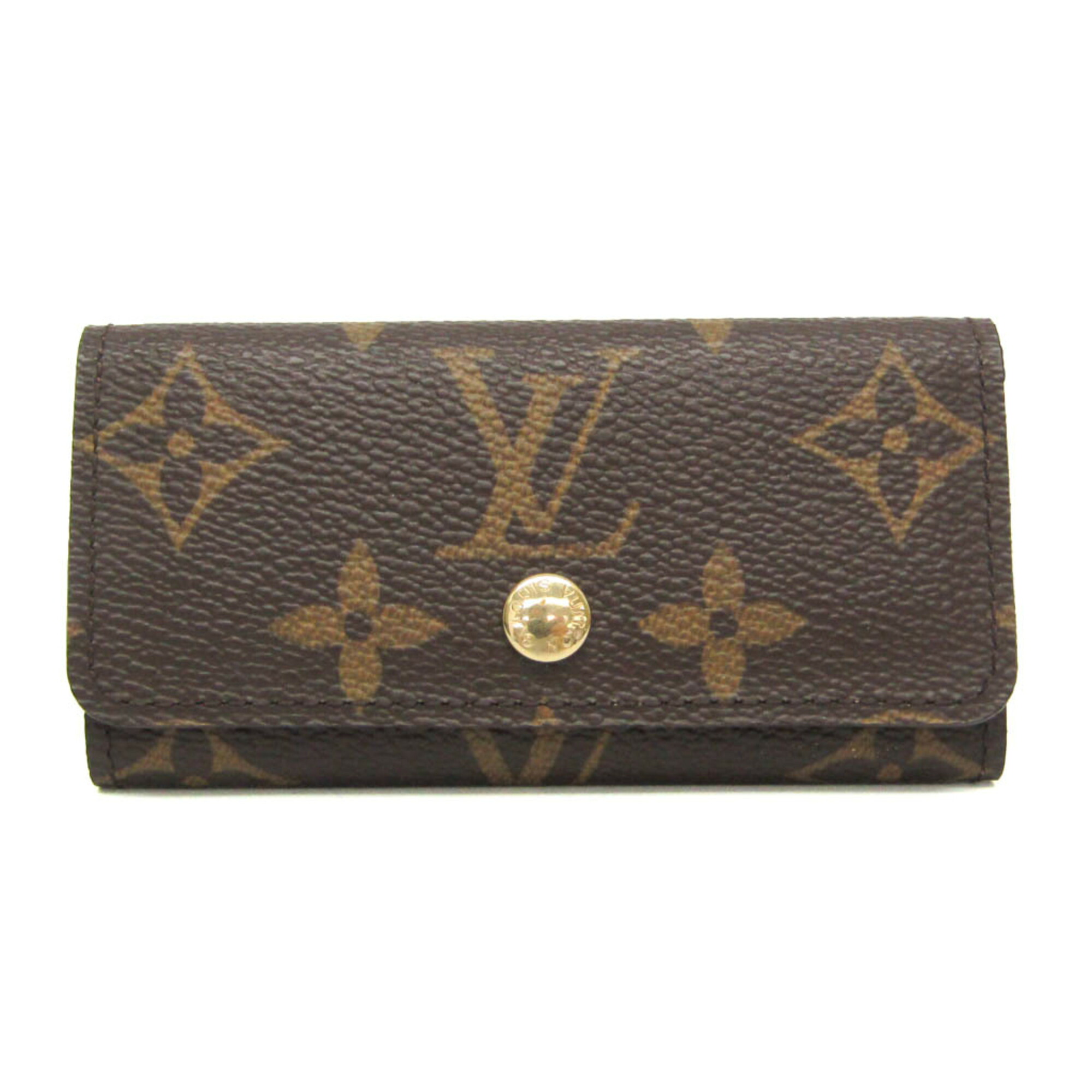ルイ・ヴィトン(Louis Vuitton) モノグラム ミュルティクレ4 M69517 メンズ,レディース モノグラム キーケース ブラウン【中古】｜eLady