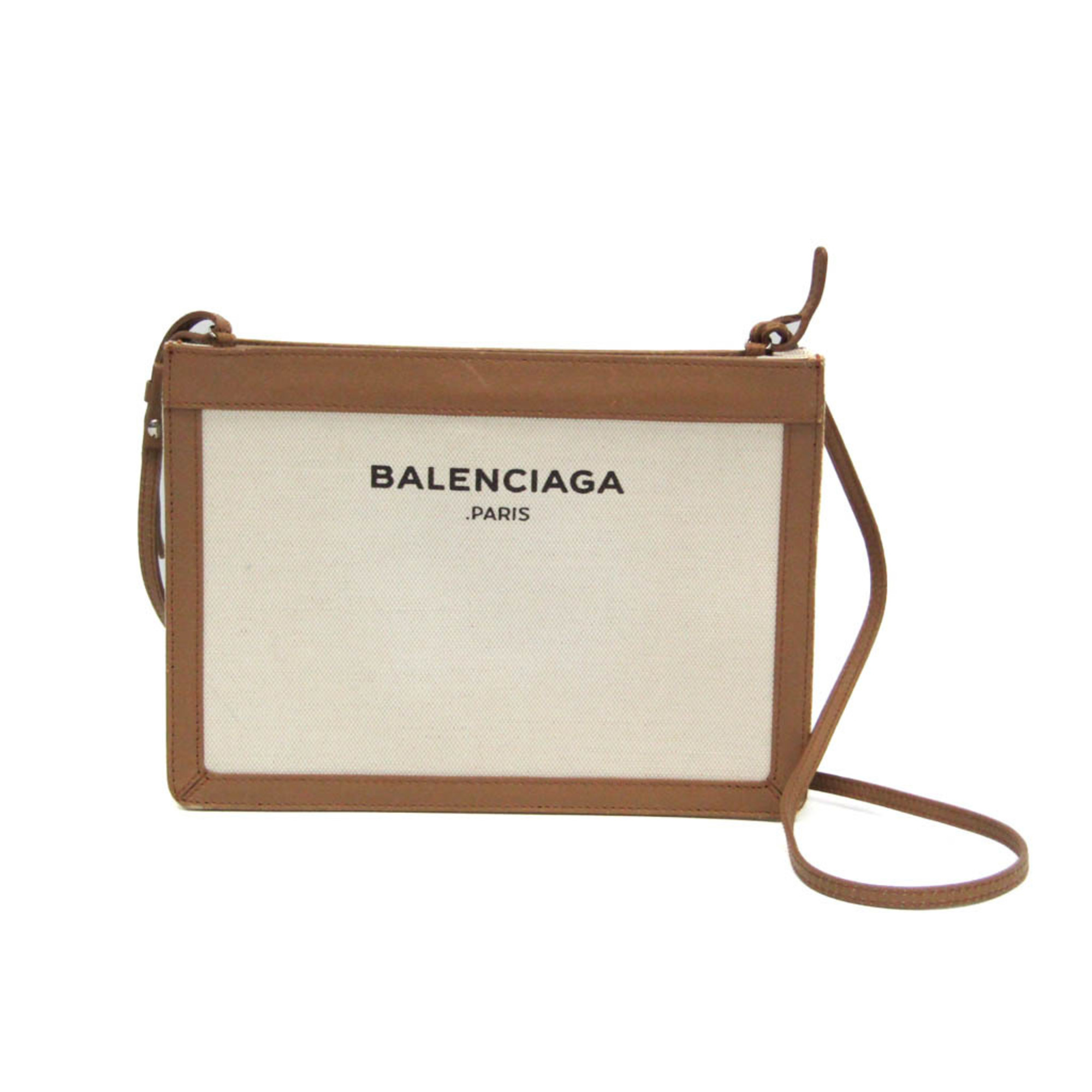 楽天市場】BALENCIAGA バレンシアガ ネイビーポシェット ロゴ 