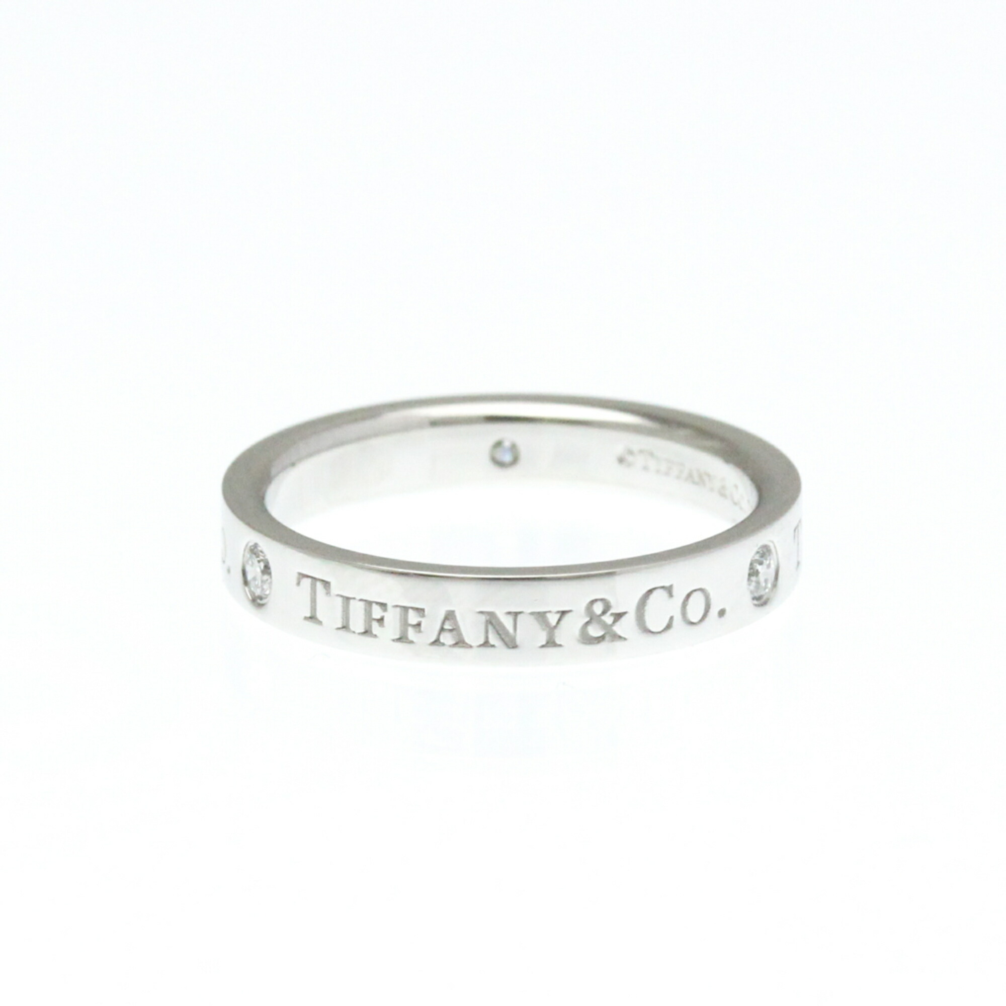 楽天市場】ティファニー Tiffany & Co. リング フラットバンド ロゴ 3
