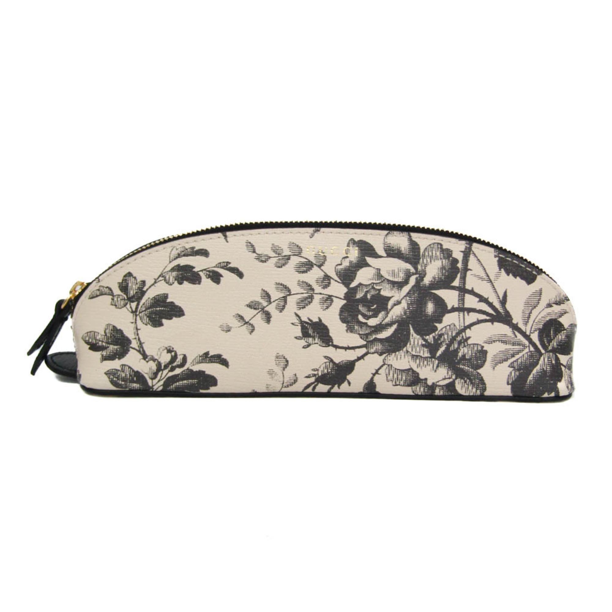 【美品】GUCCI グッチ ブラック GGパターン ポーチ ペンケース 美品】GUCCI グッチ ブラック GGパターン ポーチ ペンケース