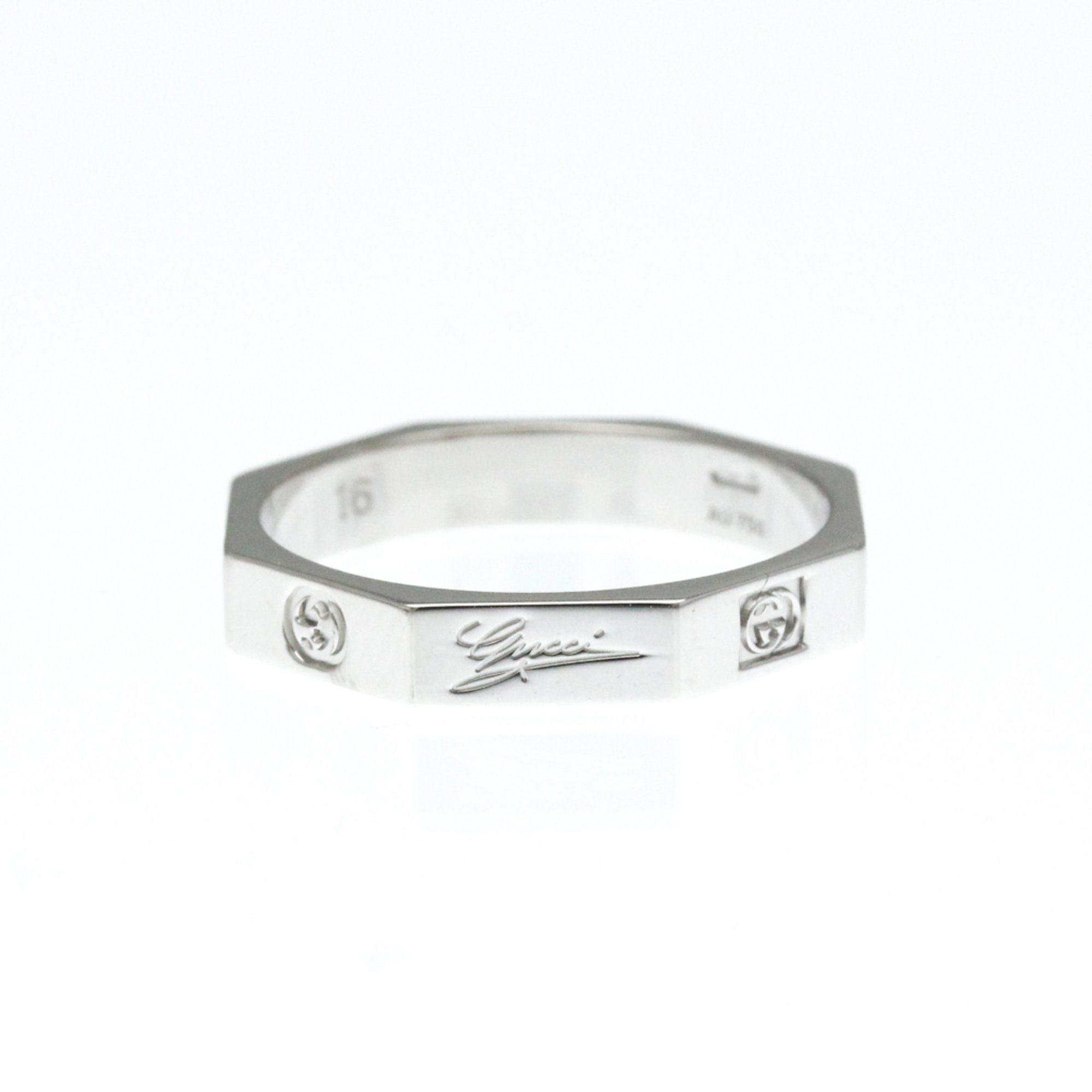 楽天市場】グッチ GUCCI リング オクタゴン オクタゴナル 八角形 ロゴ