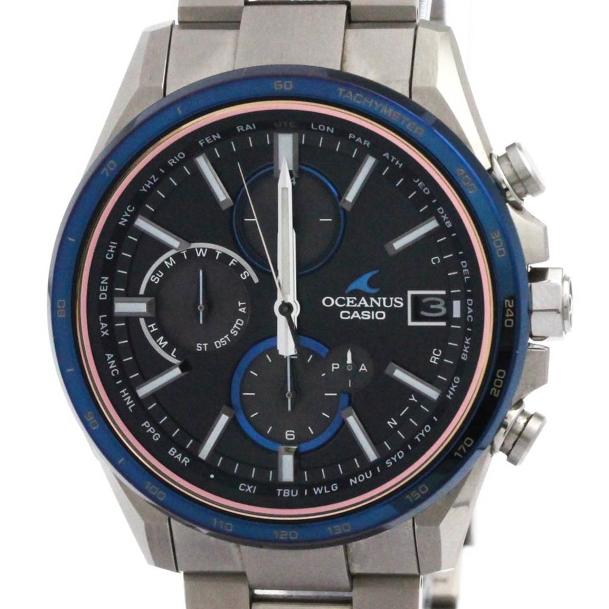楽天市場】美品 CASIO OCEANUS オシアナス カシャロ チタン 電波