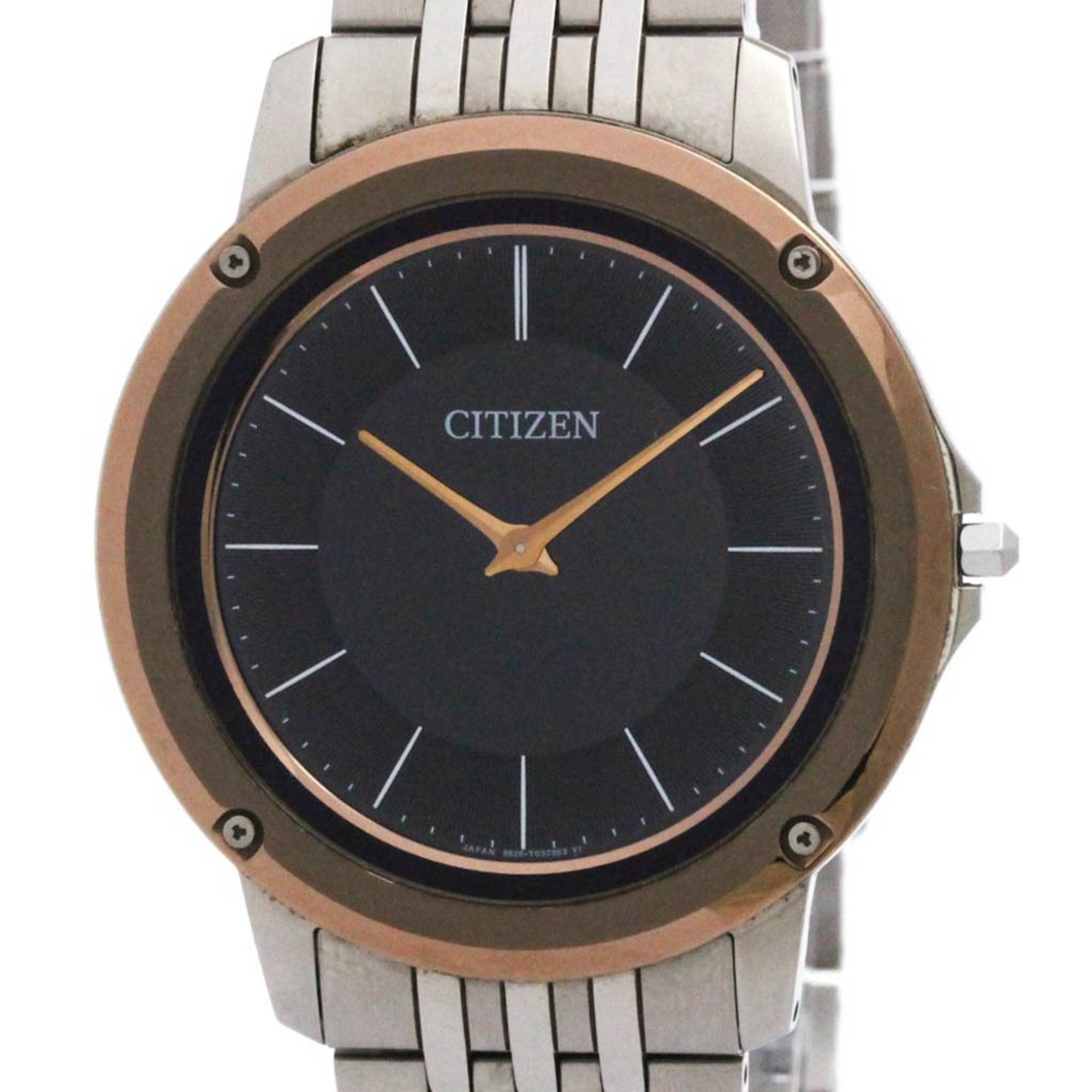 シチズン (CITIZEN) エコ・ドライブ ワン ソーラー ステンレススチール メンズ 時計 AR5055-58E【中古】