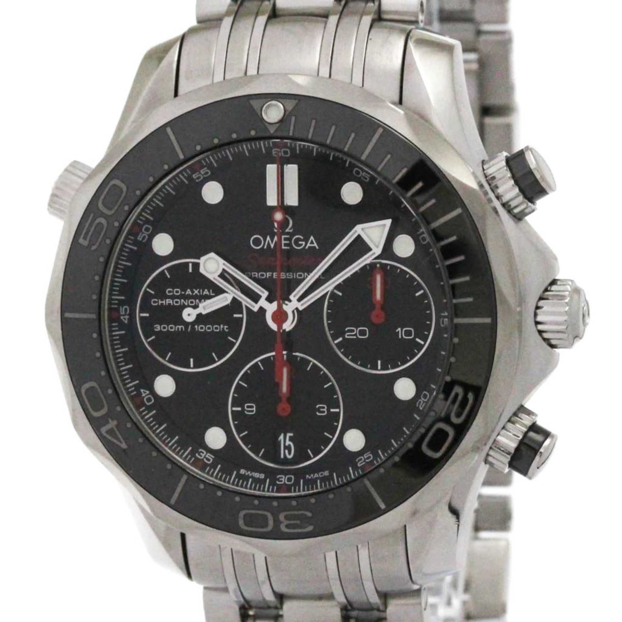 オメガ (OMEGA) シーマスター ダイバー 300M コーアクシャル クロノグラフ ステンレススチール 自動巻き メンズ 時計 212.30.42.50.01.001 (外装仕上げ済み)【中古】