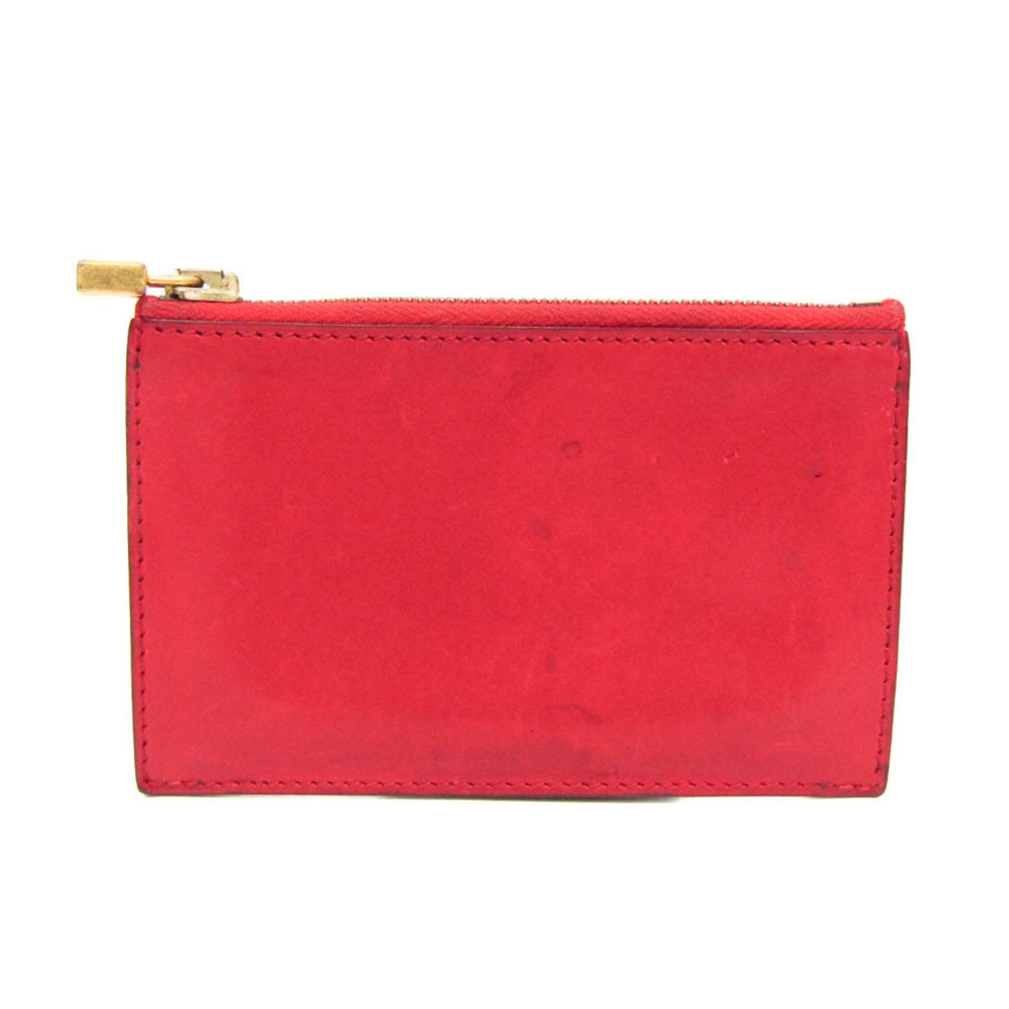 エルメス(Hermes) カデナ メンズ,レディース ボックスカーフ 小銭入れ・コインケース レッド【中古】