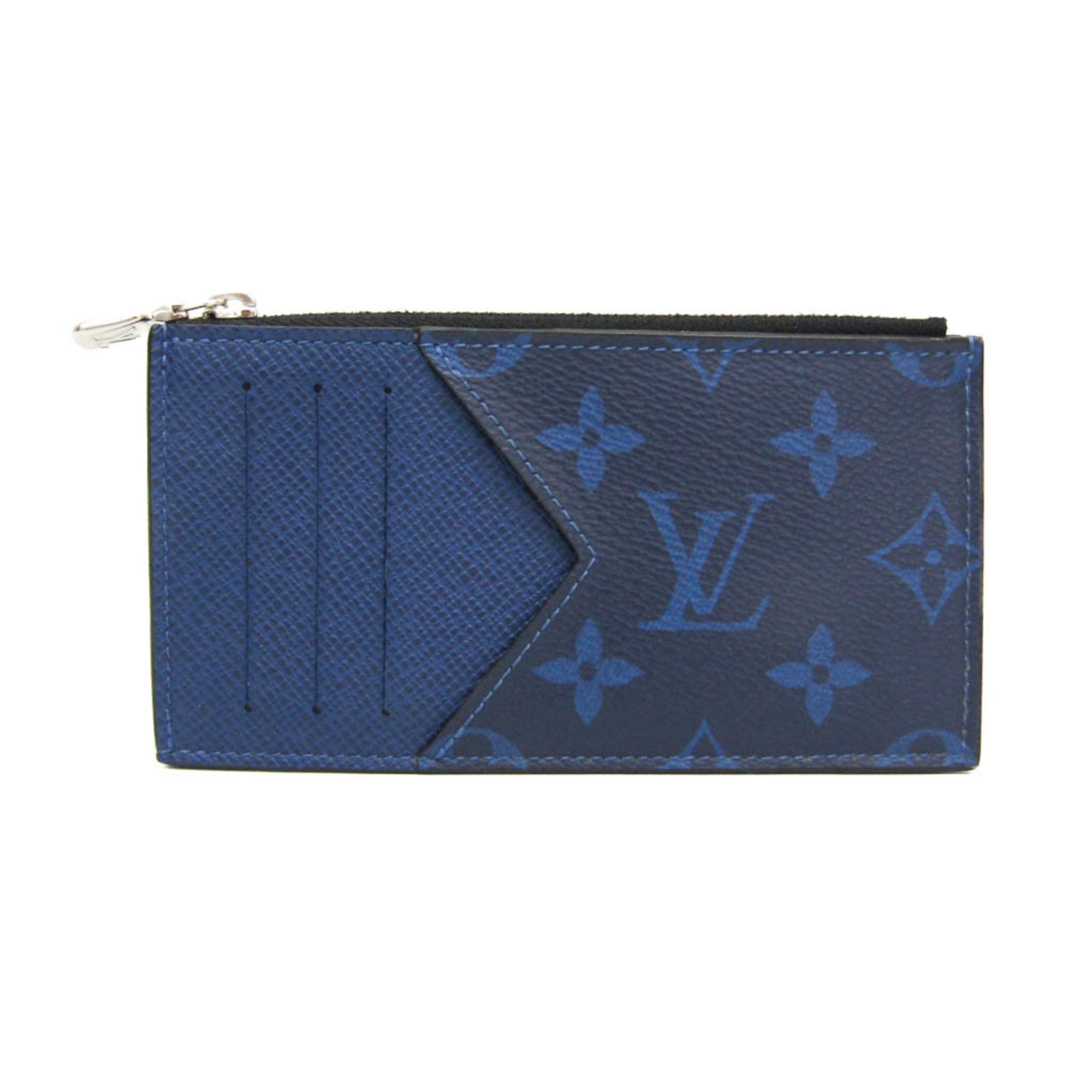 ルイ・ヴィトン(Louis Vuitton) タイガラマ コイン カードホルダー M30270 モノグラム タイガラマ カードケース コバルト【中古】|eLady