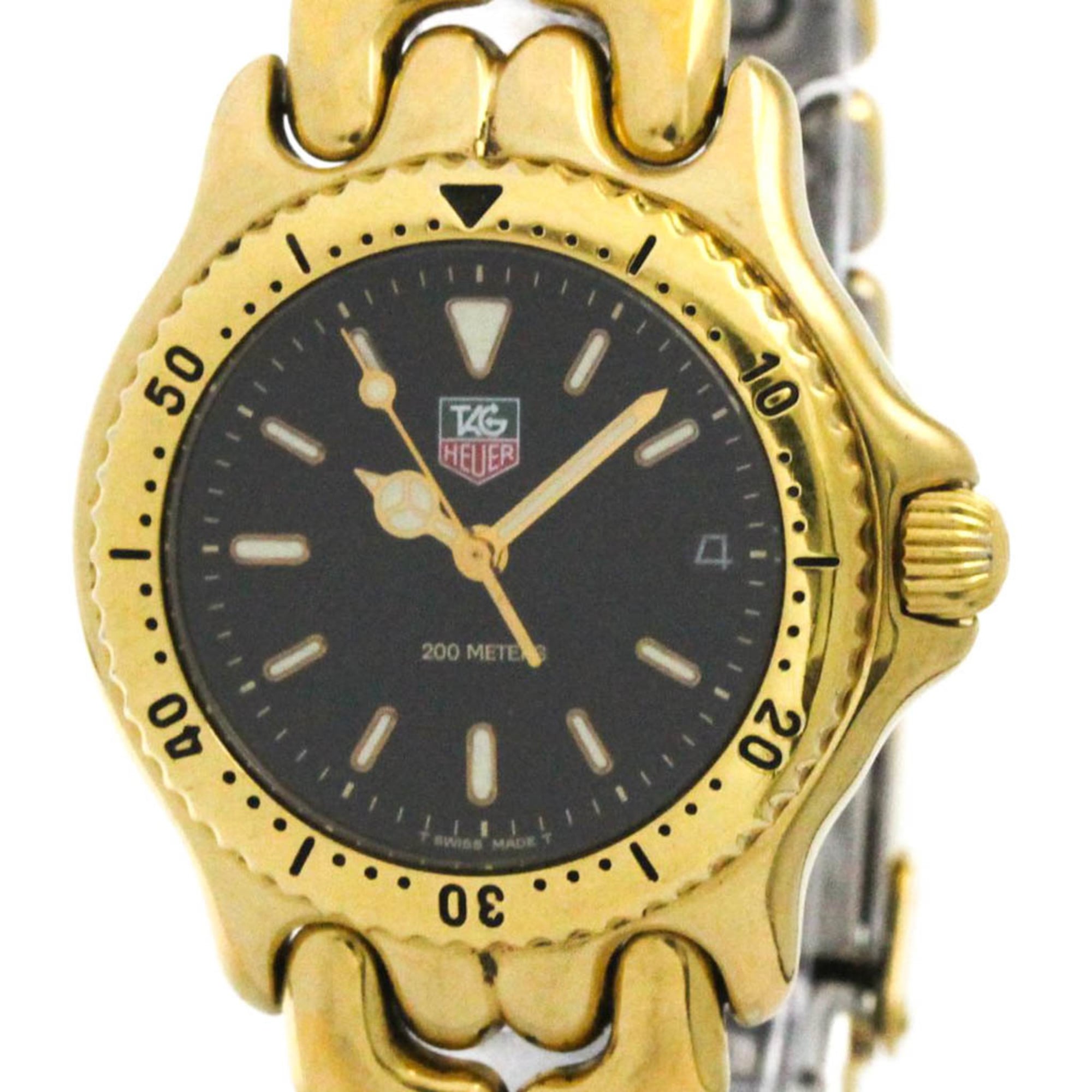 タグホイヤー (TAG HEUER) セル プロフェッショナル 200M ゴールドプレート クォーツ レディース 時計 S94.313M【中古】
