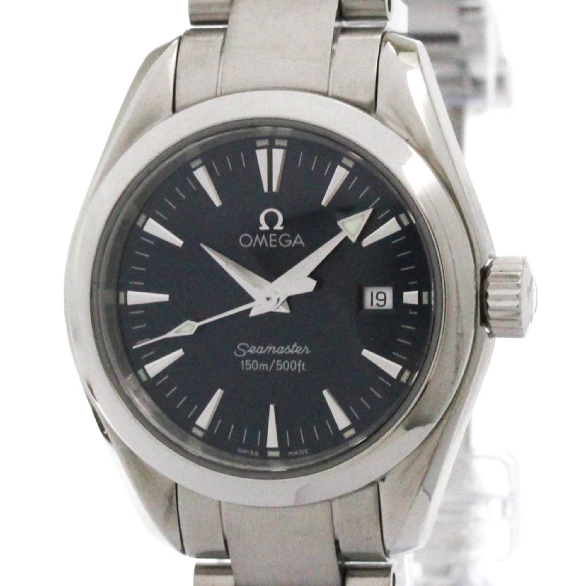 オメガ (OMEGA) シーマスター アクアテラ ステンレススチール クォーツ レディース 時計 2577.80 (外装仕上げ済み)【中古】
