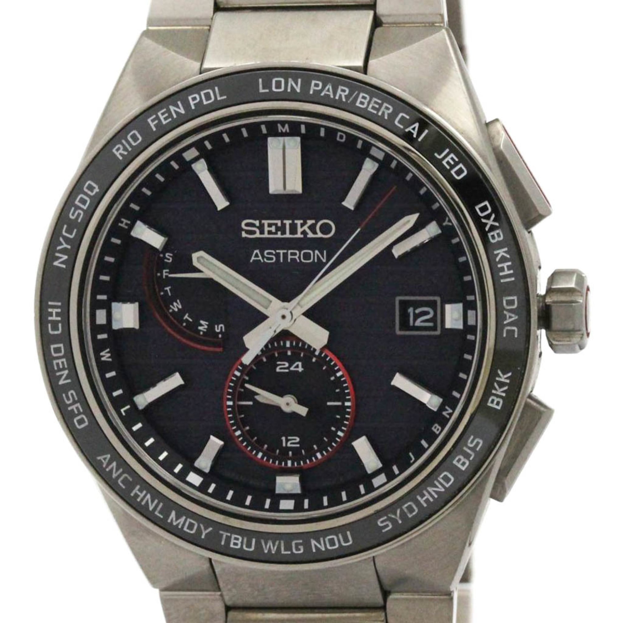 セイコー (SEIKO) アストロン JAL70周年記念 チタン ソーラー電波 メンズ 時計 SBXY075(8B63-0BK0)【中古】