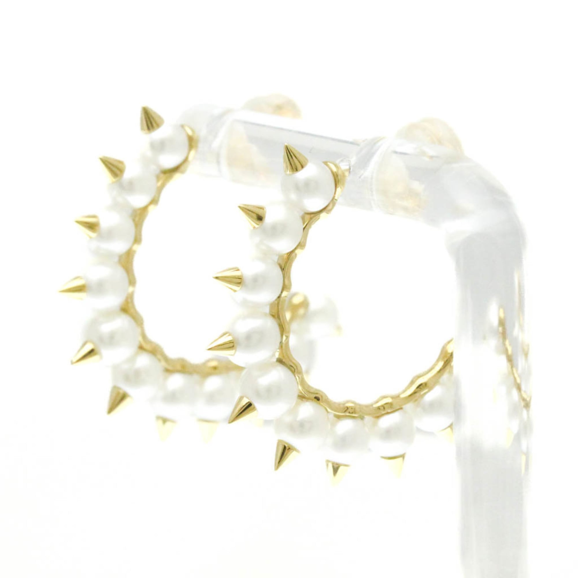 【美品】田崎真珠　ピアス　K18金（ダイヤモンド付き） 楽天市場】タサキ 田崎真珠 K18 ダイヤ パール ピアス クーゲル 【新品