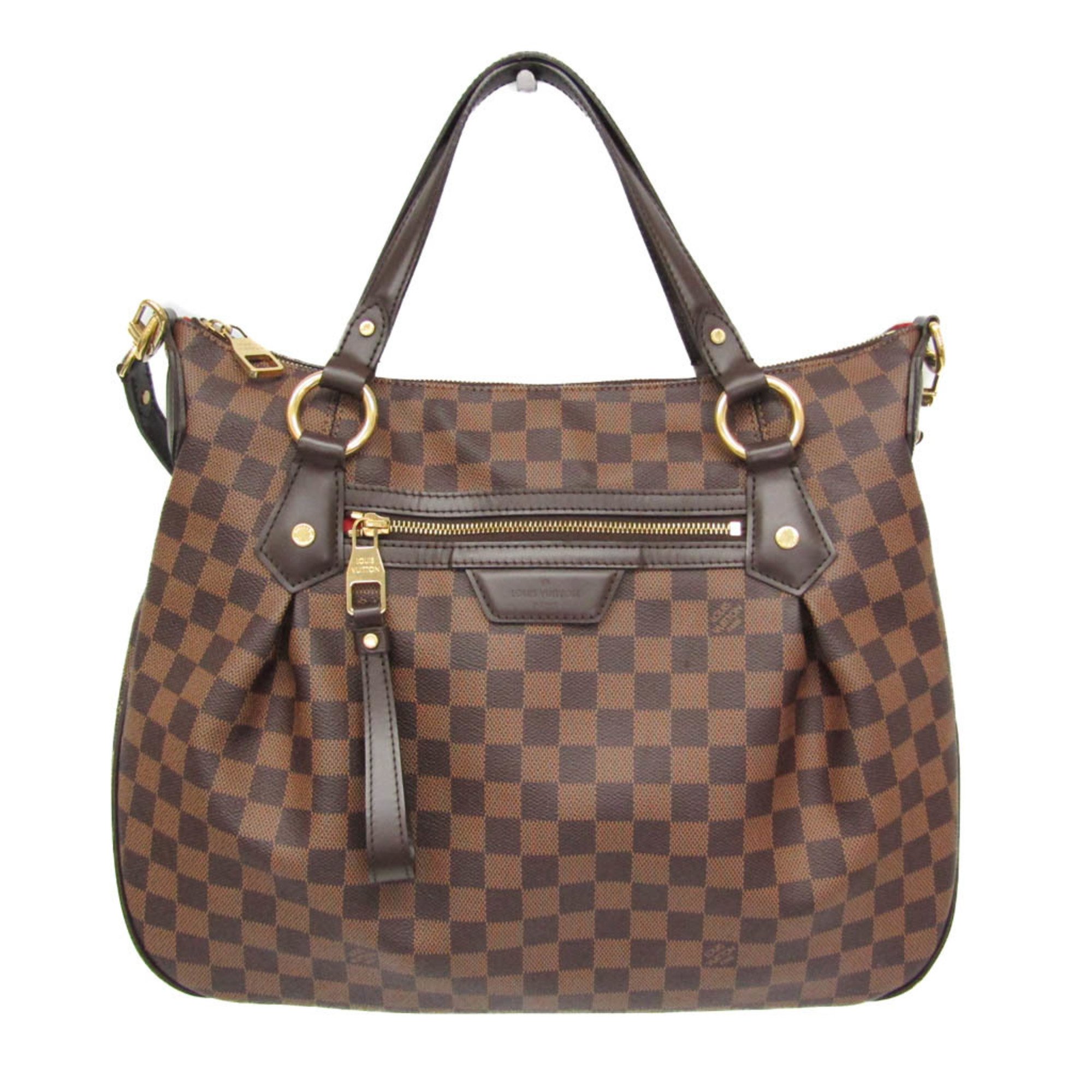 ルイ・ヴィトン(Louis Vuitton) ダミエ イーヴォラMM N41131 レディース ハンドバック,ショルダーバッグ 赤銅色,エベヌ【中古】
