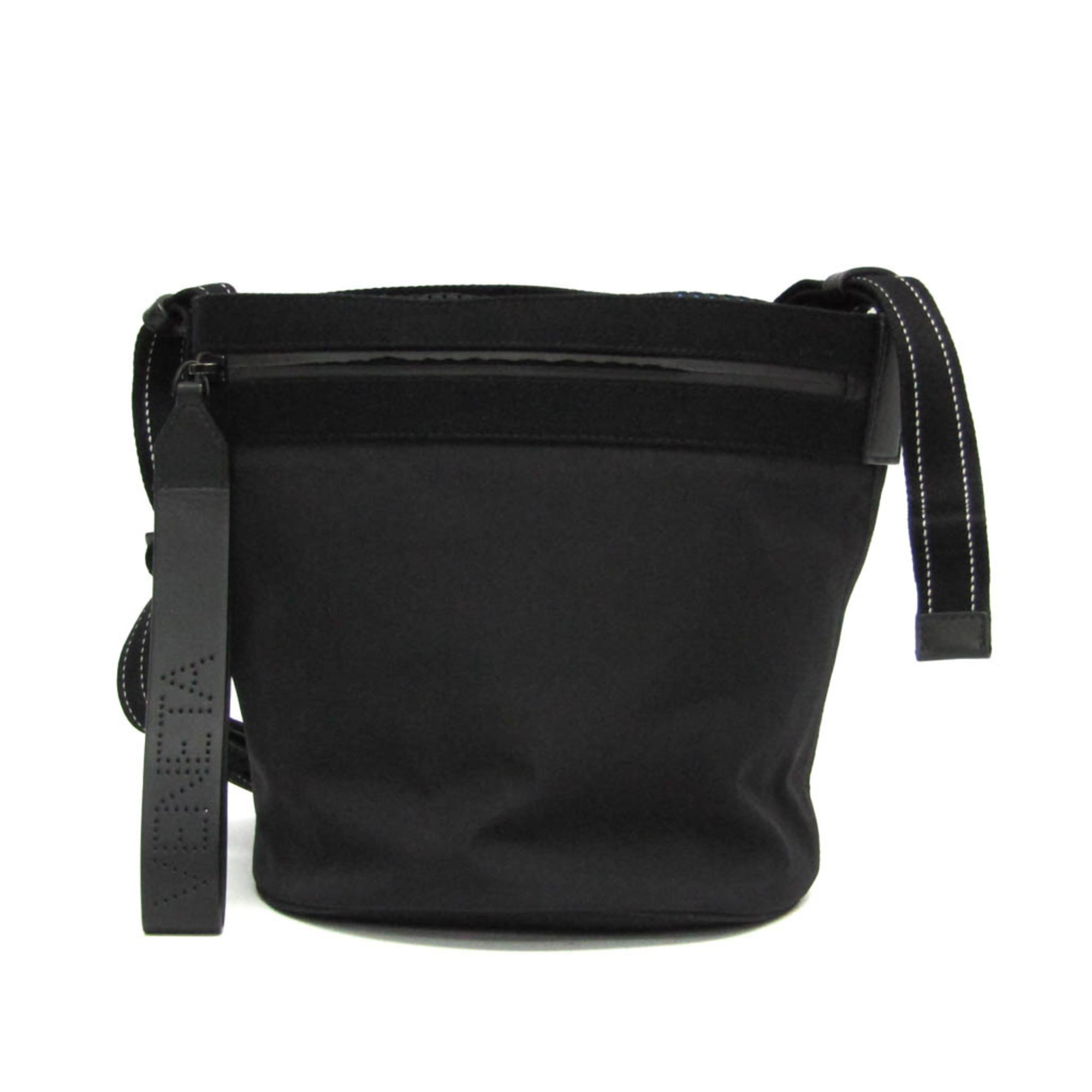 ボッテガ・ヴェネタ(Bottega Veneta) バケット メッセンジャーバッグ メンズ ナイロン ショルダーバッグ ブラック【中古】